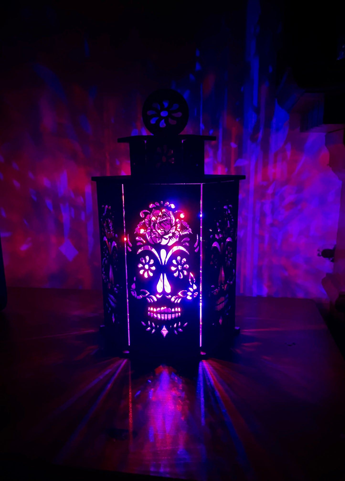 Sugar Skull Lantern MDF Large