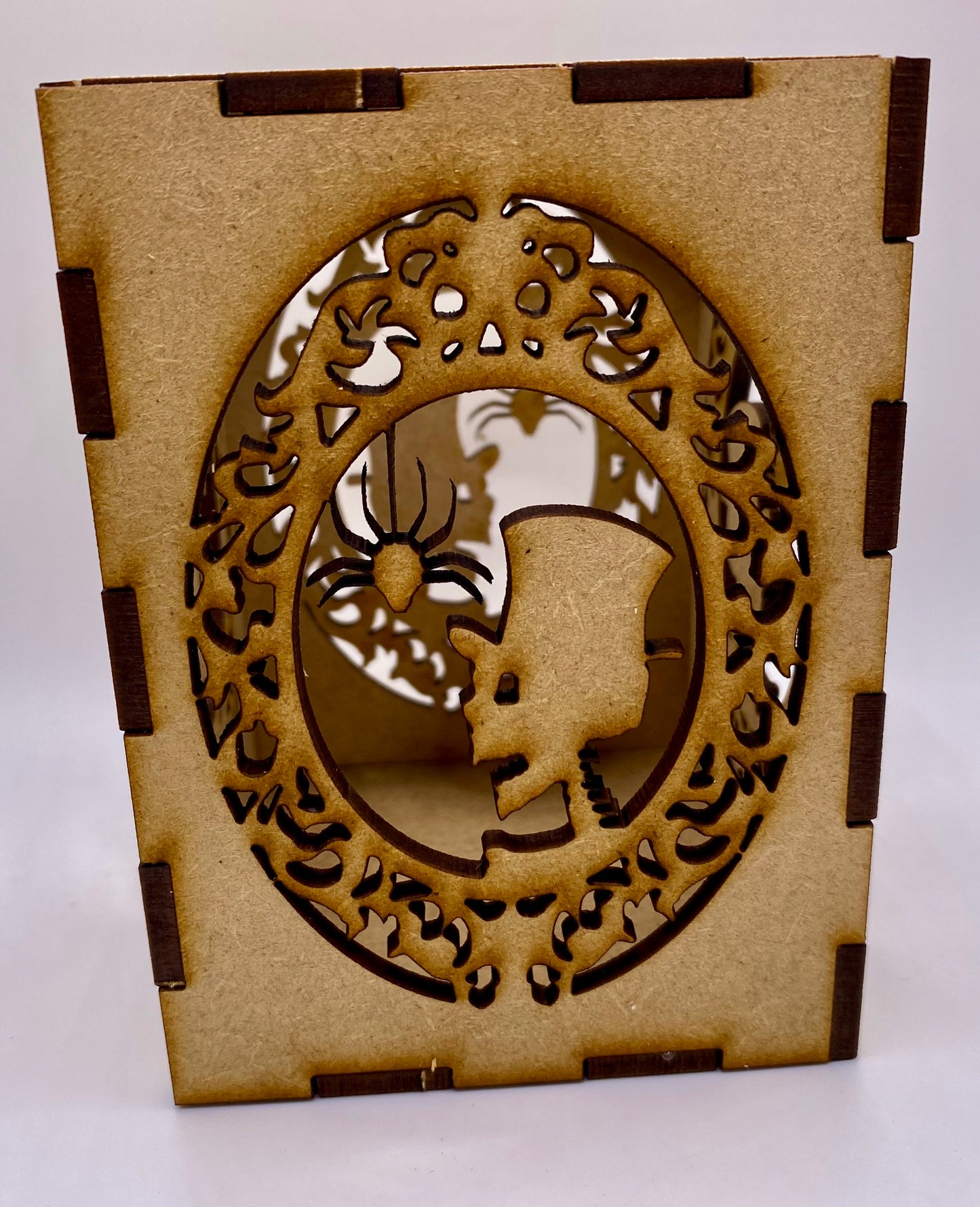 Count Boney Face Silhouette Small MDF Lantern kit