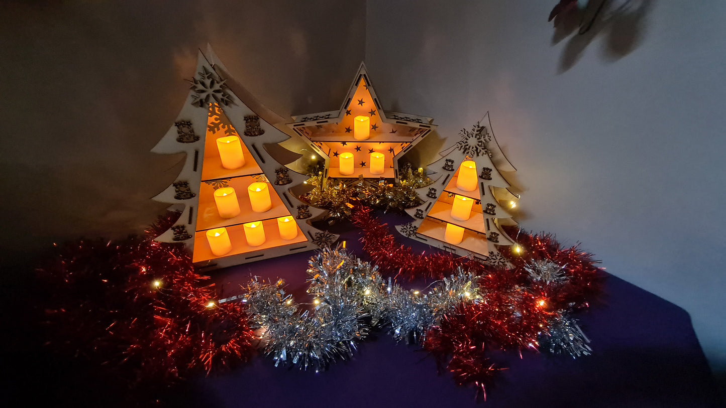 Christmas Tree and Star Display Unit/Shelves