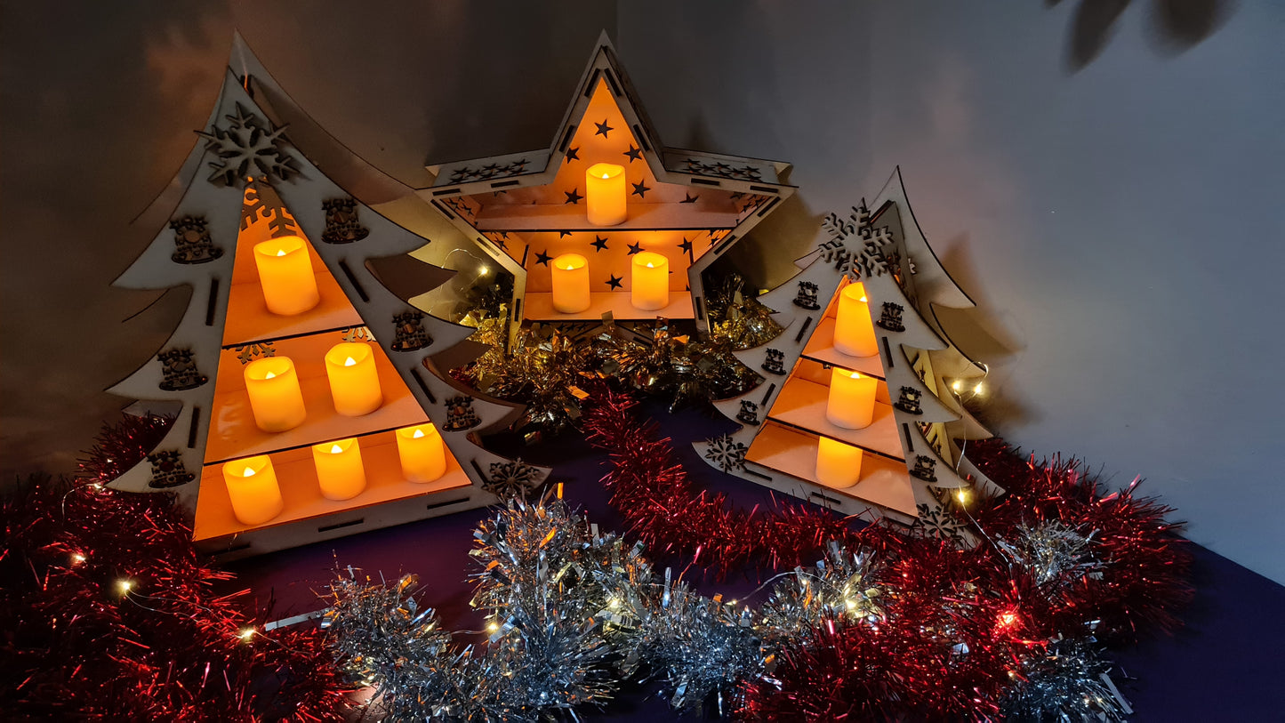 Christmas Tree and Star Display Unit/Shelves