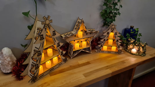 Christmas Tree and Star Display Unit/Shelves