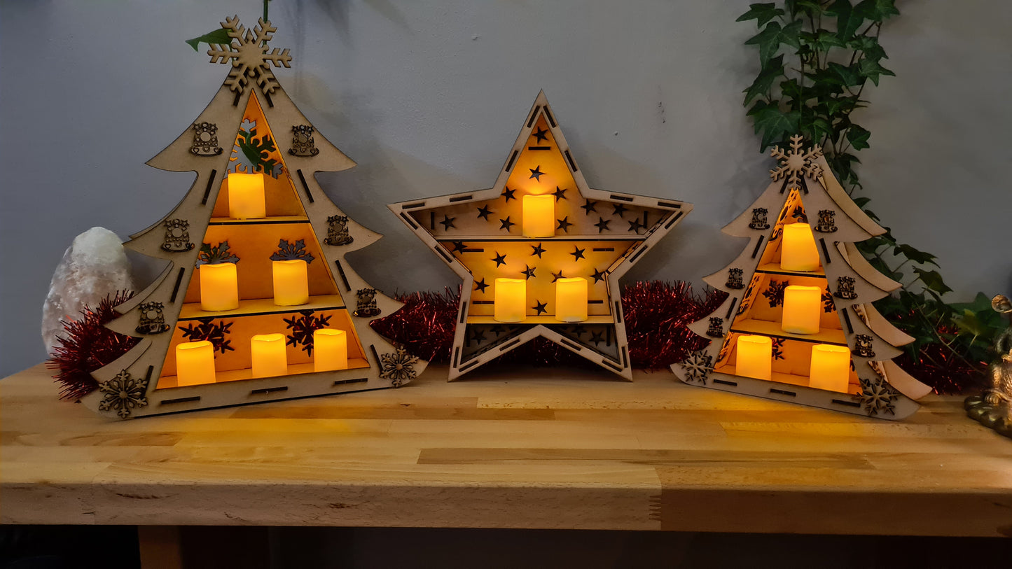 Christmas Tree and Star Display Unit/Shelves