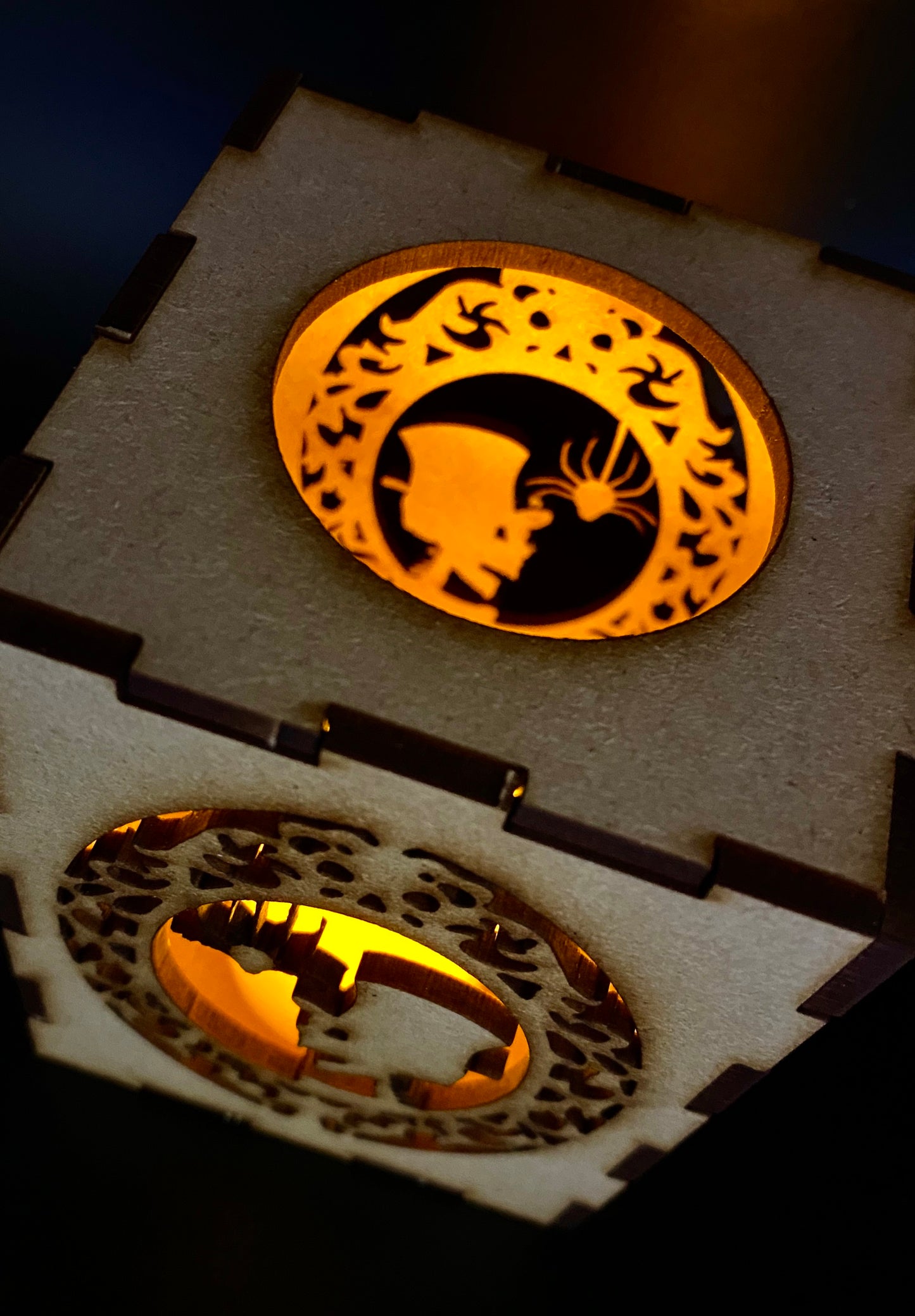 Count Boney Face Silhouette Small MDF Lantern kit