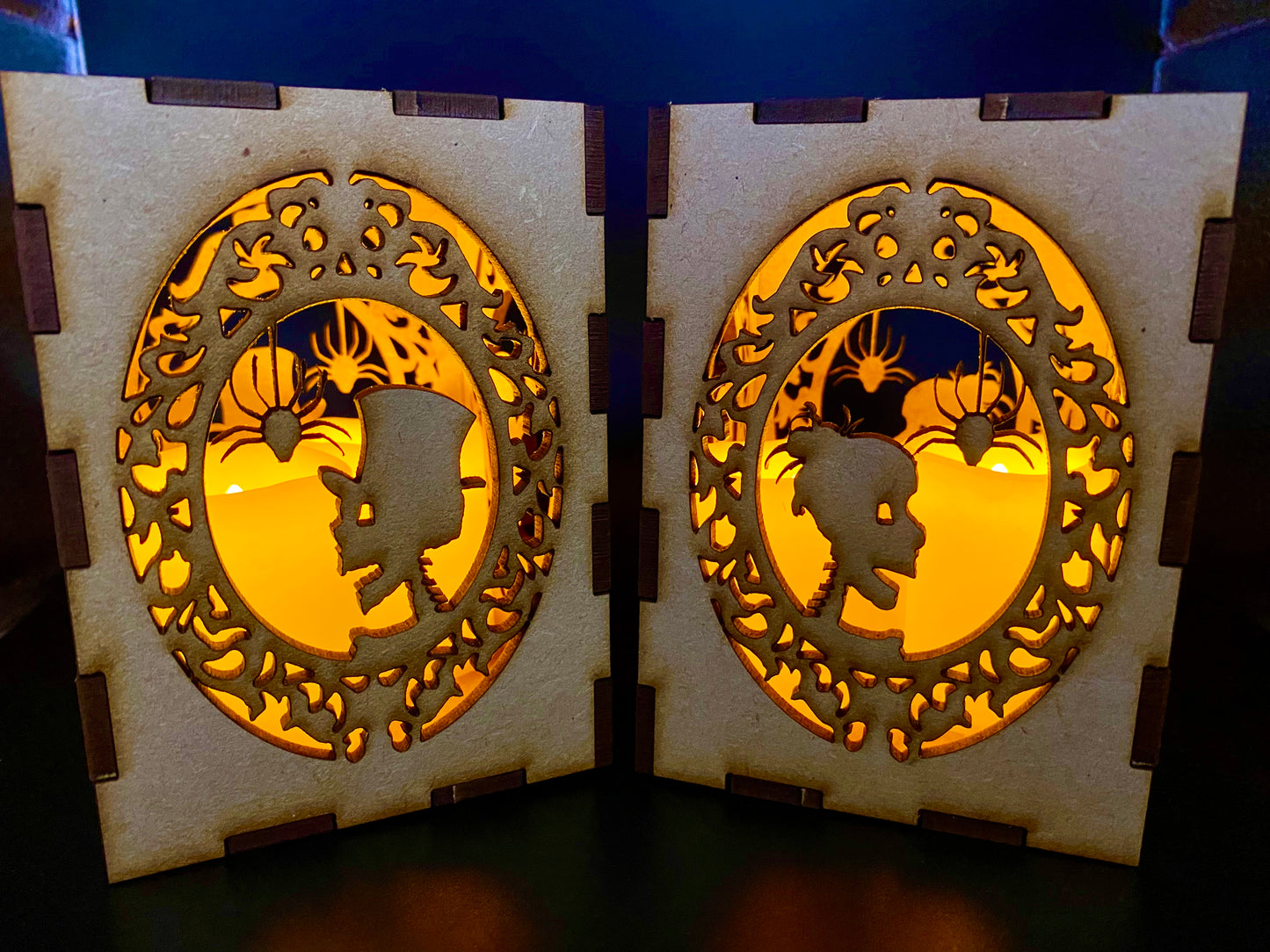 Countess Boney Face Silhouette Small MDF Lantern kit