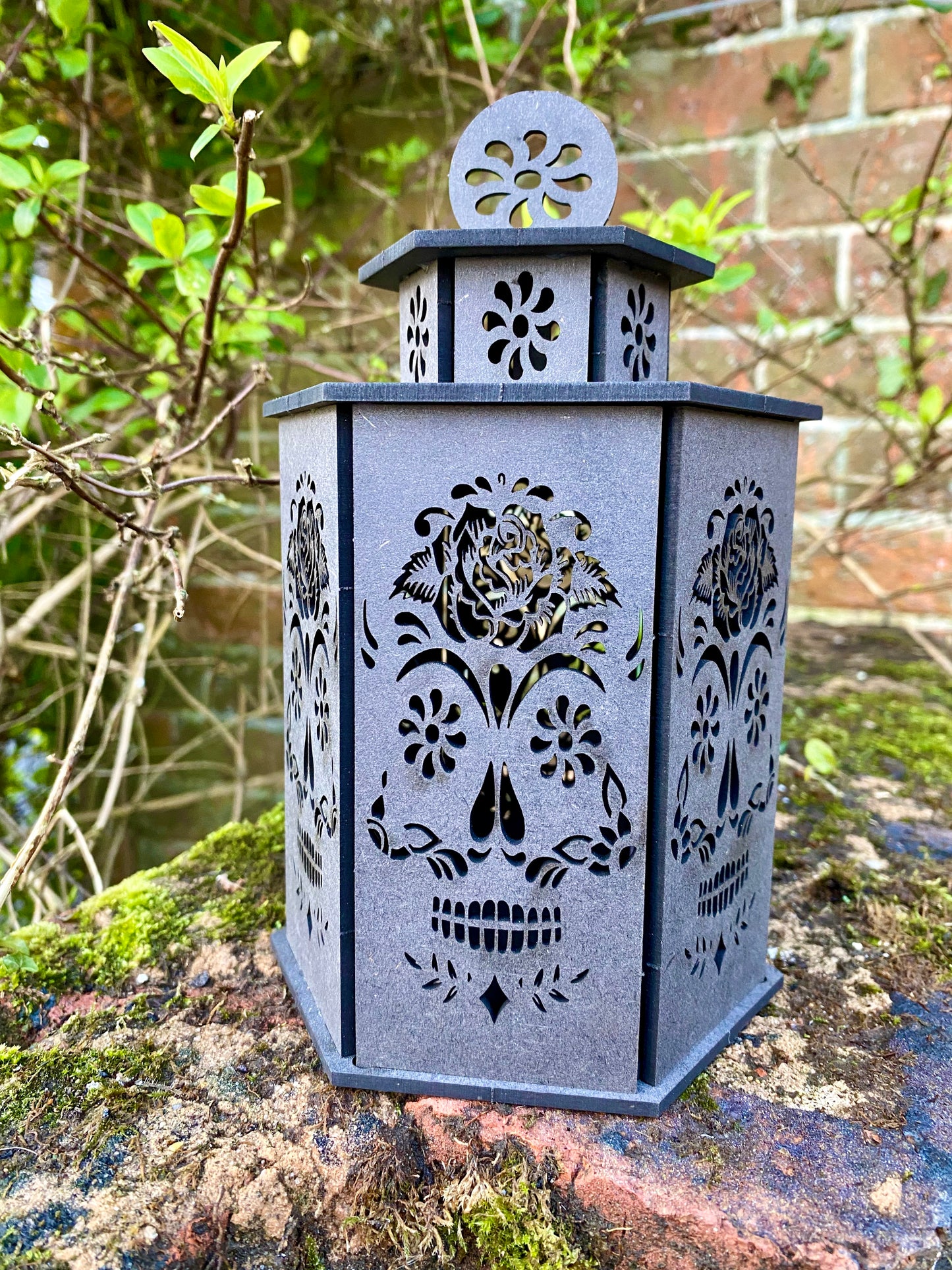 Sugar Skull Lantern MDF Large