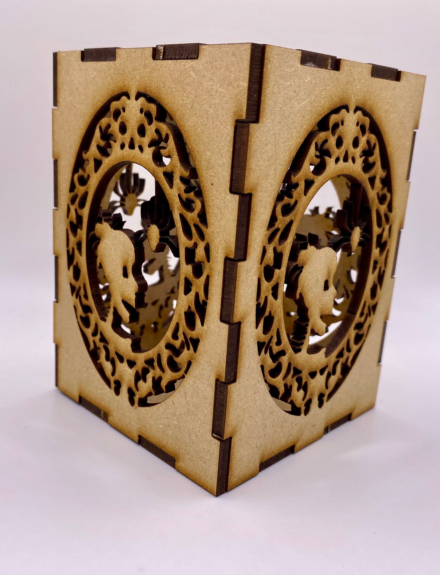 Count Boney Face Silhouette Small Lantern