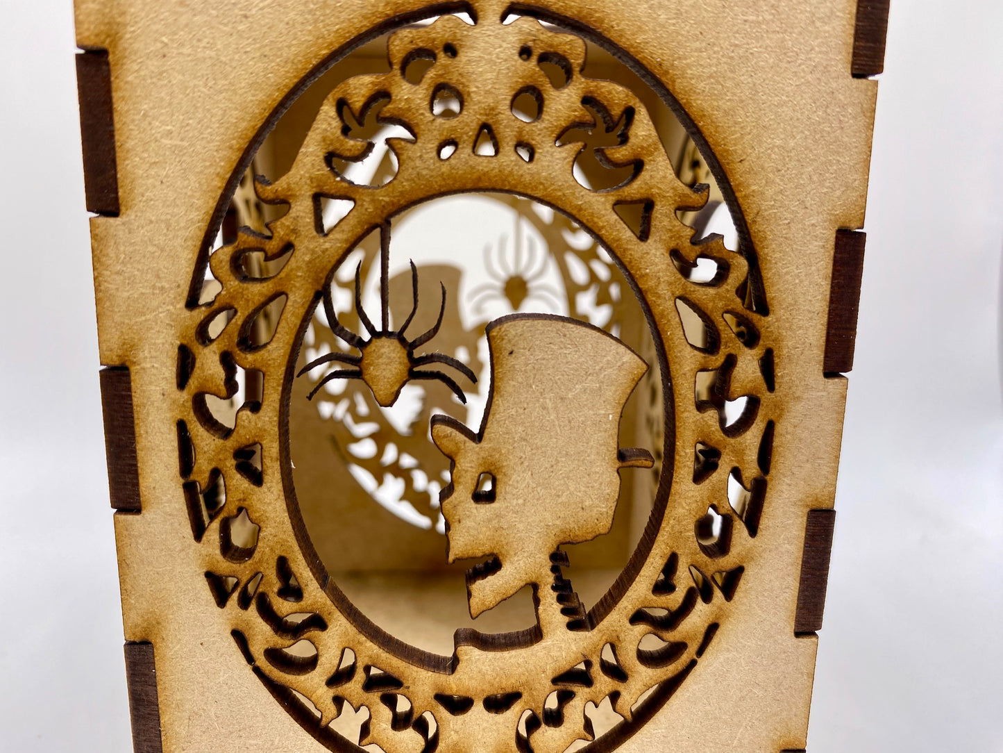 Count Boney Face Silhouette Small MDF Lantern kit