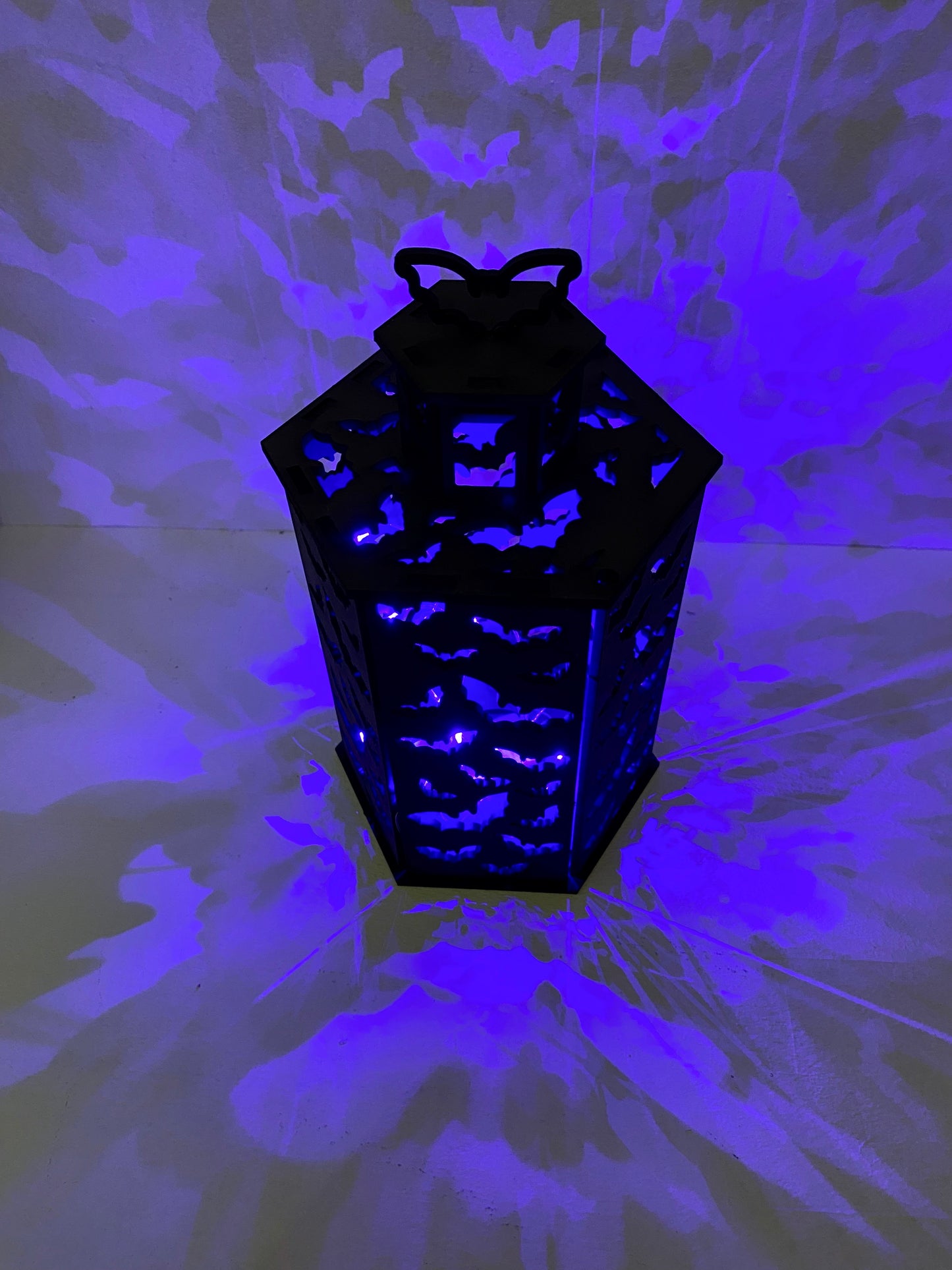 Bat Night Light, Lantern, Halloween, Gothic, Night light, Bedroom light, Themed light, Themed night light, Flying bats, Bat decor