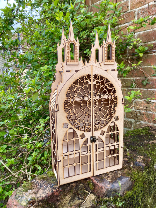Crystal Display Shelf, Castle Shelf, Gothic Display Cabinet,  Gothic Decor, Crystal Display Cabinet, Display Cabinet, Gothic Shelving