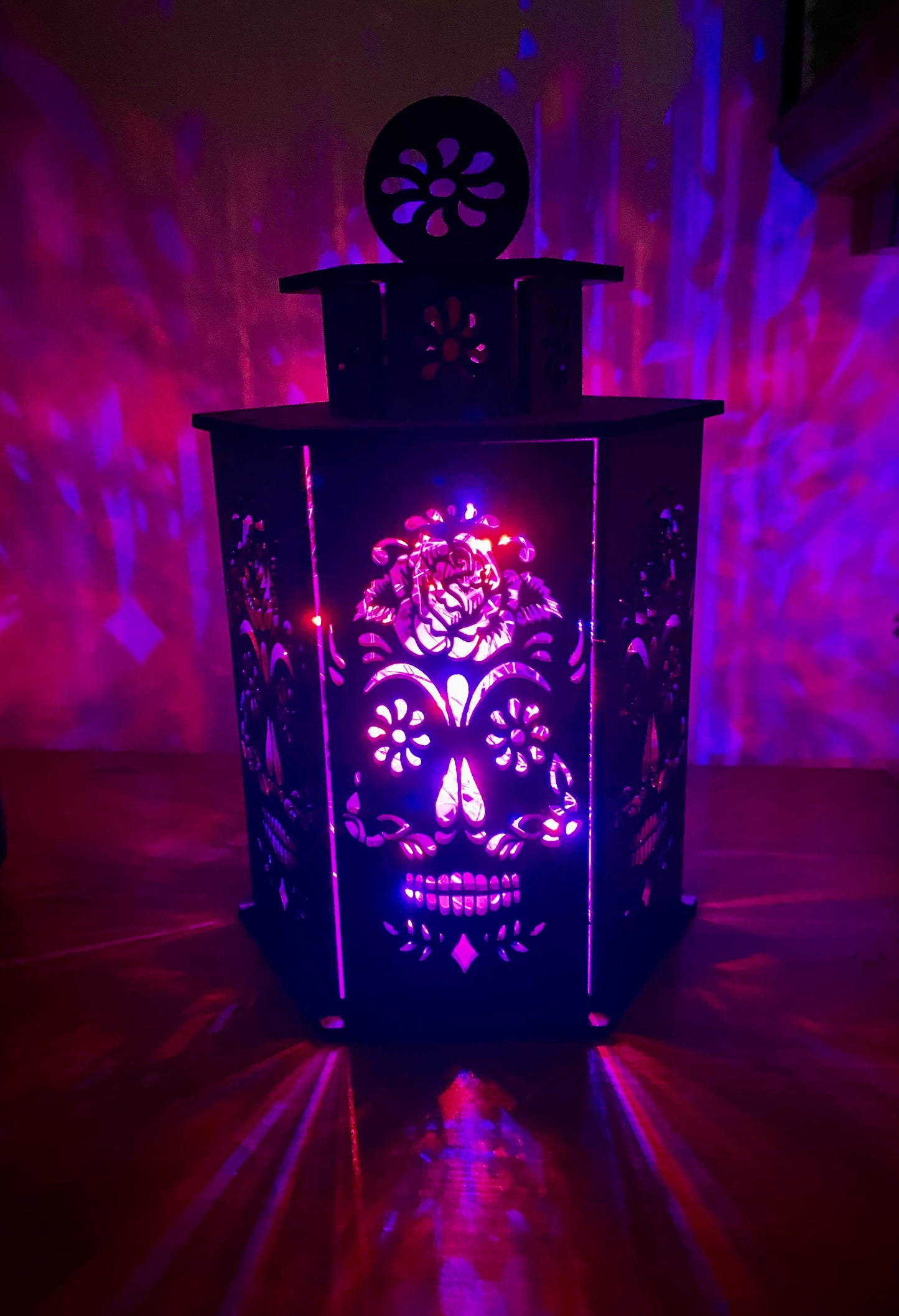 Sugar Skull Lantern MDF Large