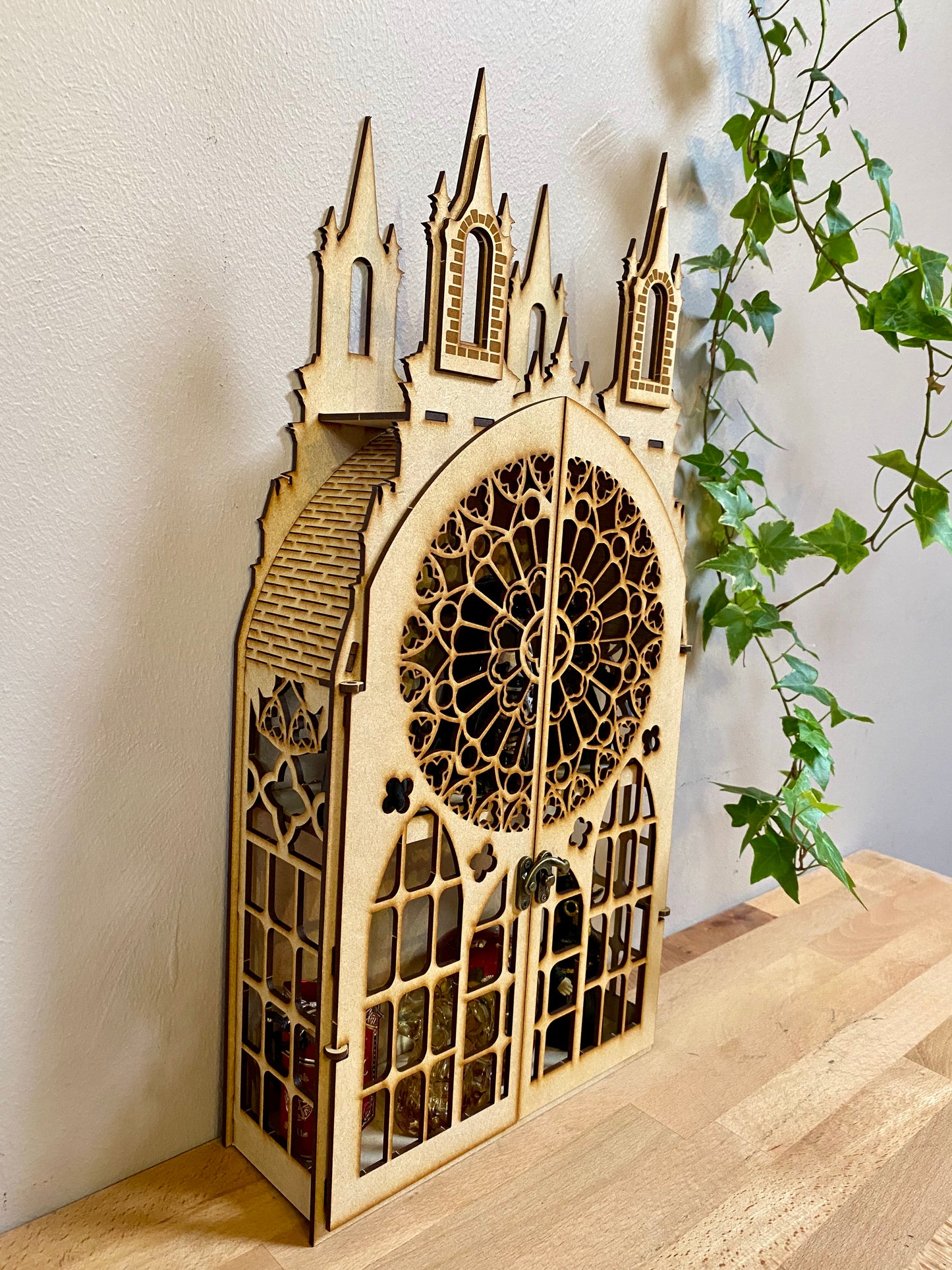 2 Shelf Gothic Display Shelf, Castle Shelf, Gothic Display Cabinet, Gothic Decor, Crystal Display Cabinet, Display Cabinet, Gothic Shelving