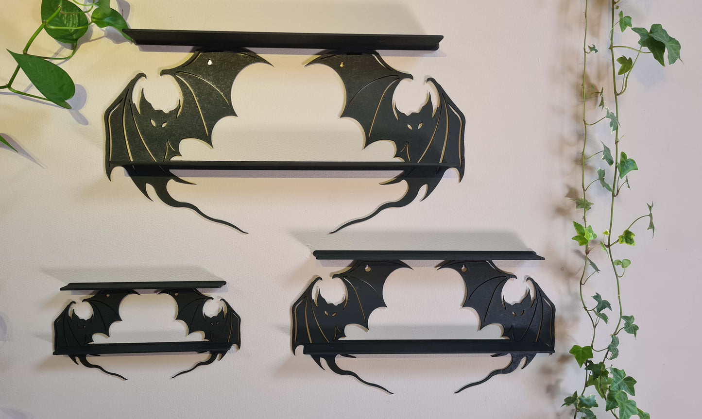 Bat Shelving, Bat Décor, Gothic Shelving , Gothic Décor, Mystical Décor, Mystical Shelving, Magical Shelving, Whimsey Shelving, Shelfs (Copy)