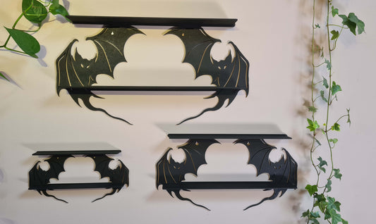 Bat Shelving, Bat Décor, Gothic Shelving , Gothic Décor, Mystical Décor, Mystical Shelving, Magical Shelving, Whimsey Shelving, Shelves