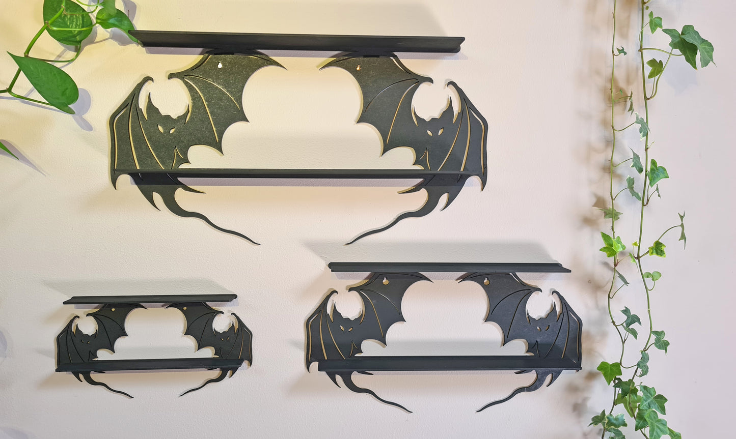Bat Shelving, Bat Décor, Gothic Shelving , Gothic Décor, Mystical Décor, Mystical Shelving, Magical Shelving, Whimsey Shelving, Shelfs (Copy)