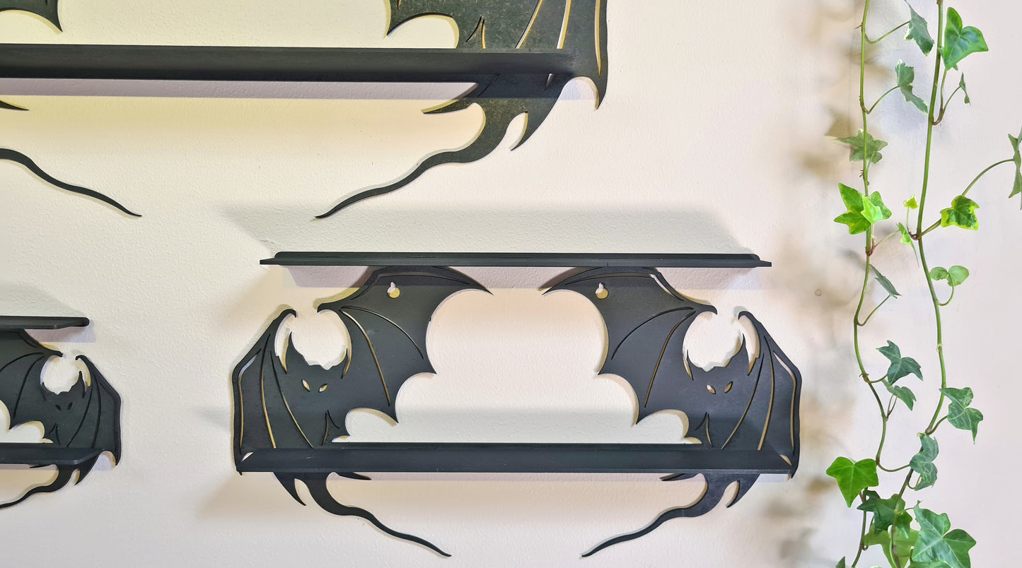 Bat Shelving, Bat Décor, Gothic Shelving , Gothic Décor, Mystical Décor, Mystical Shelving, Magical Shelving, Whimsey Shelving, Shelfs (Copy)