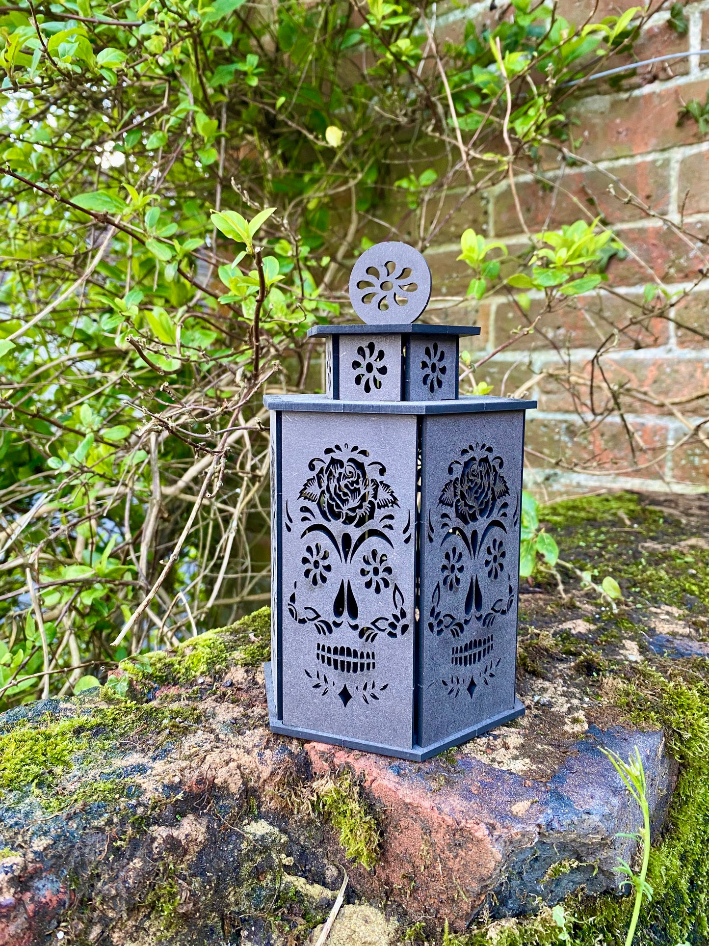 Sugar Skull Lantern MDF Large