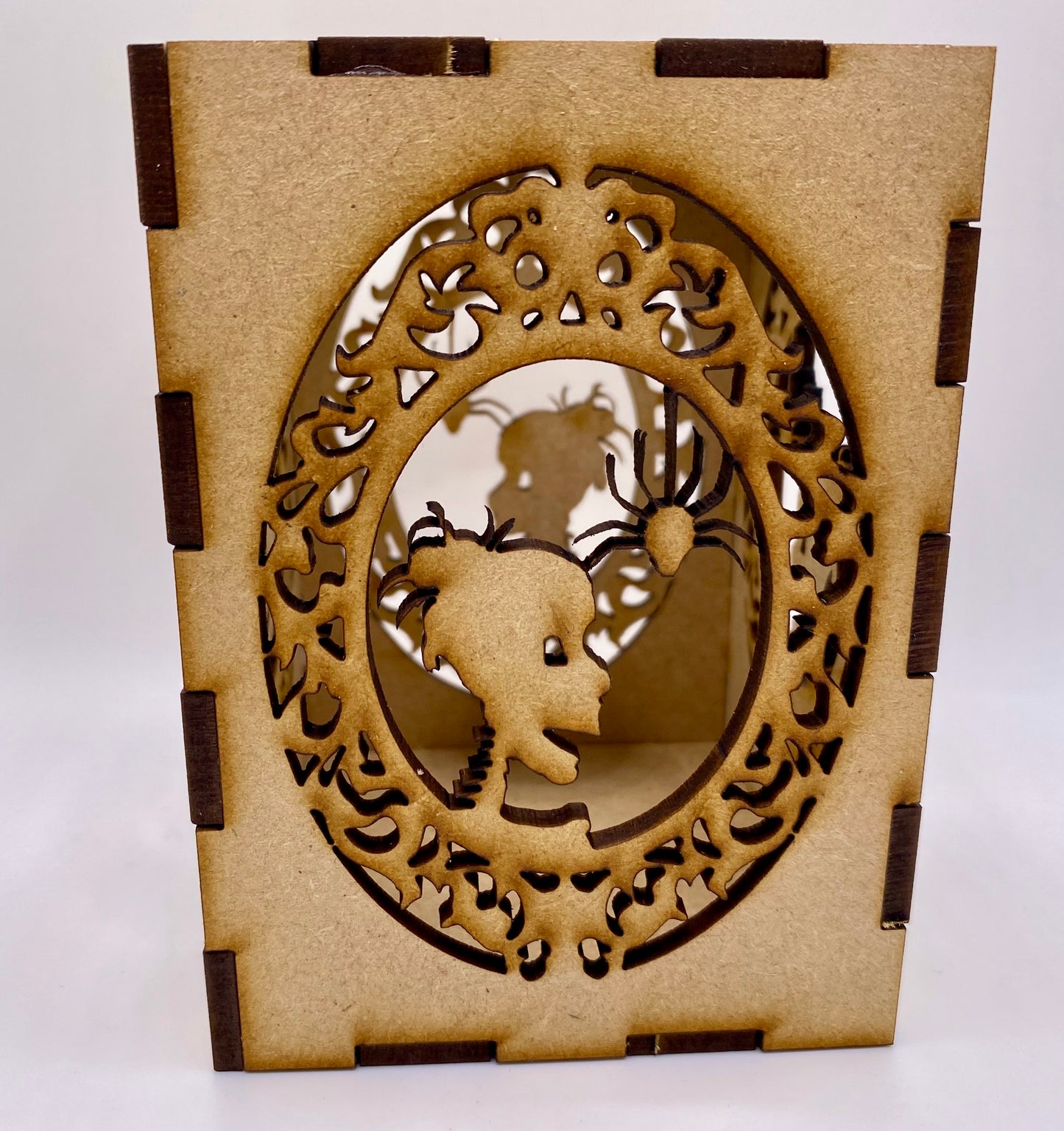 Countess Boney Face Silhouette Small MDF Lantern kit