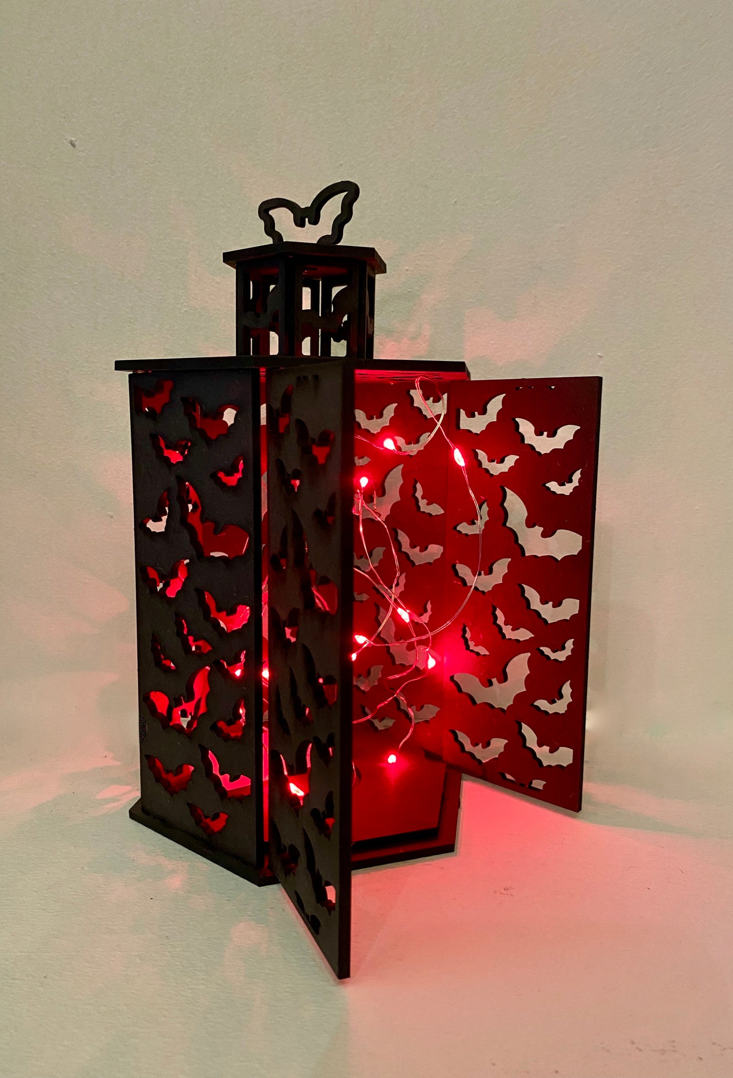 Bat Night Light, Lantern, Halloween, Gothic, Night light, Bedroom light, Themed light, Themed night light, Flying bats, Bat decor
