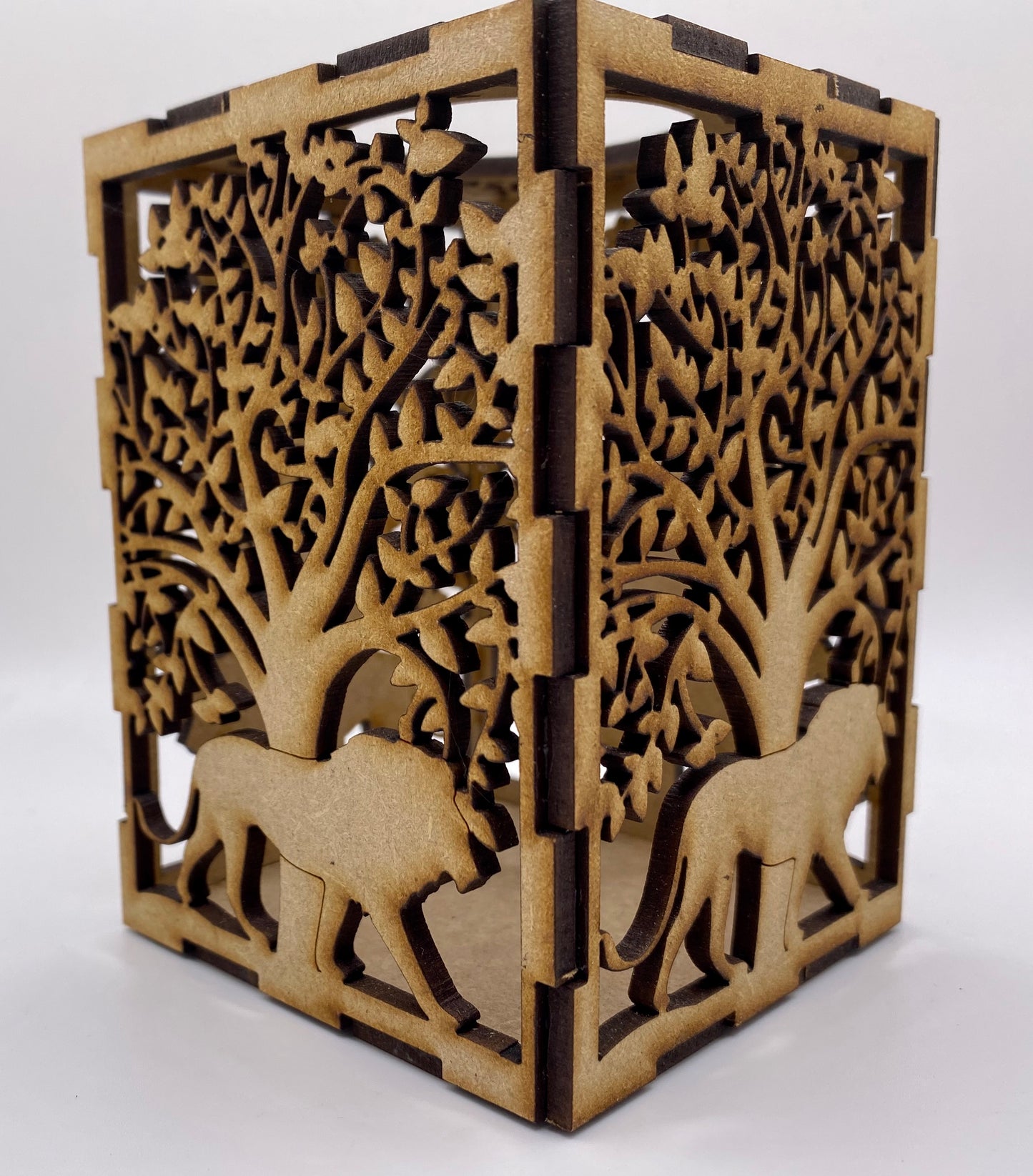 Lion and Trees Lantern MDF Kit - Small