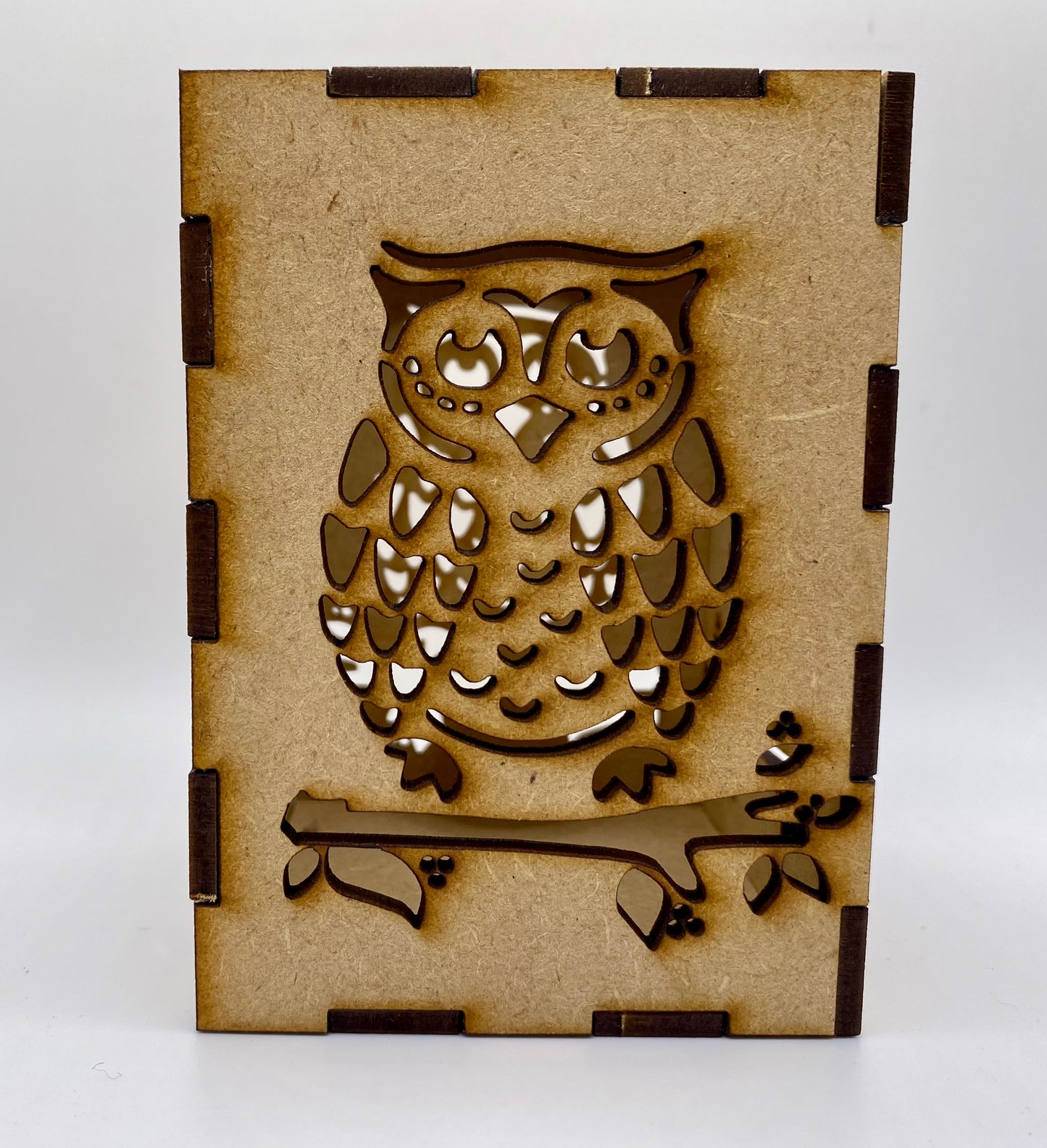 Owl Lantern MDF Craft Kit - Small