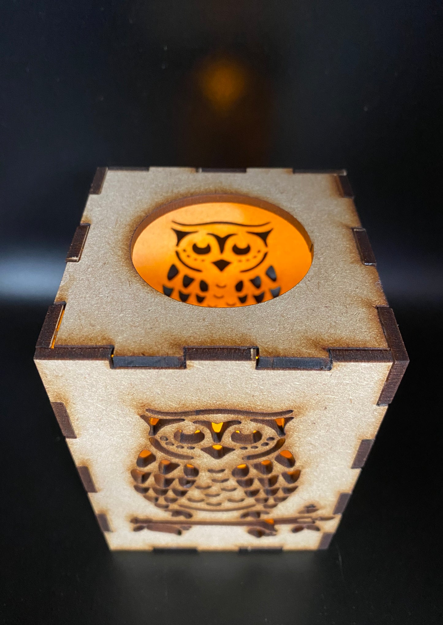 Owl Lantern MDF Craft Kit - Small