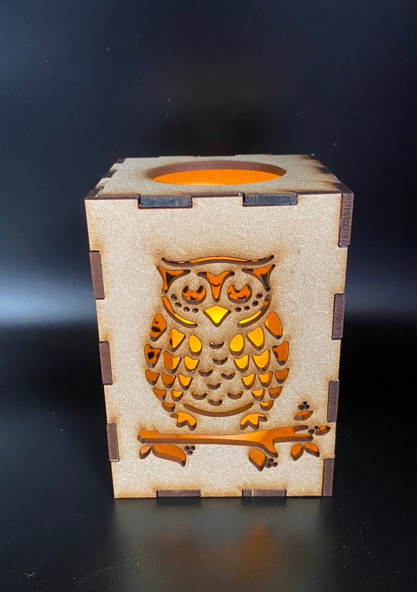 Owl Lantern MDF Craft Kit - Small