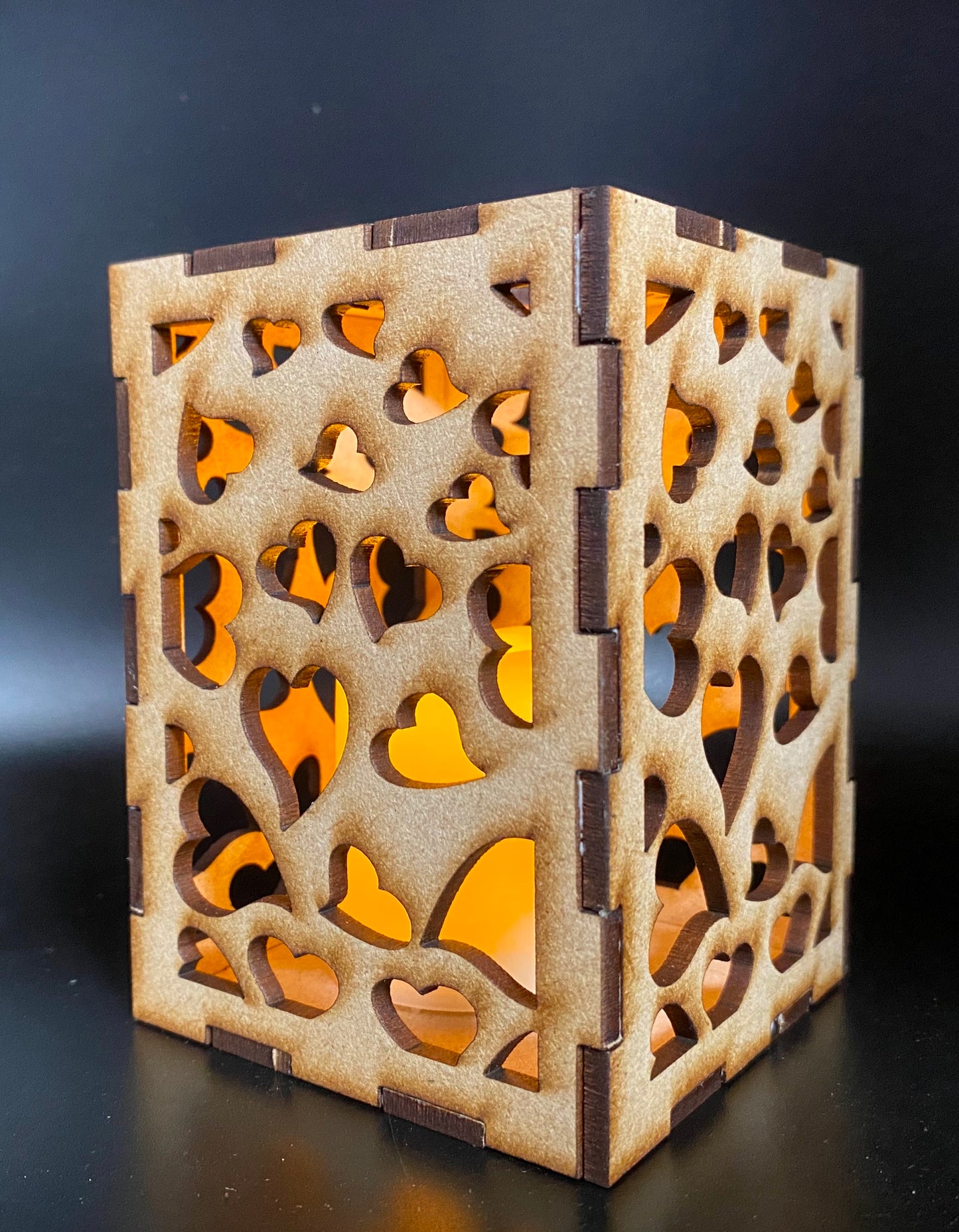 Heart Lantern MDF Craft Kit - Small