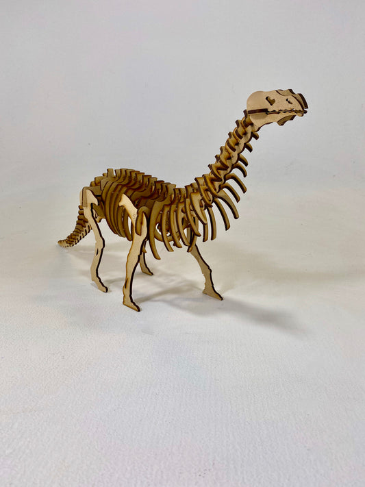 Brontosaurus Dinosaur 3D Wooden Jigsaw Puzzle Kit
