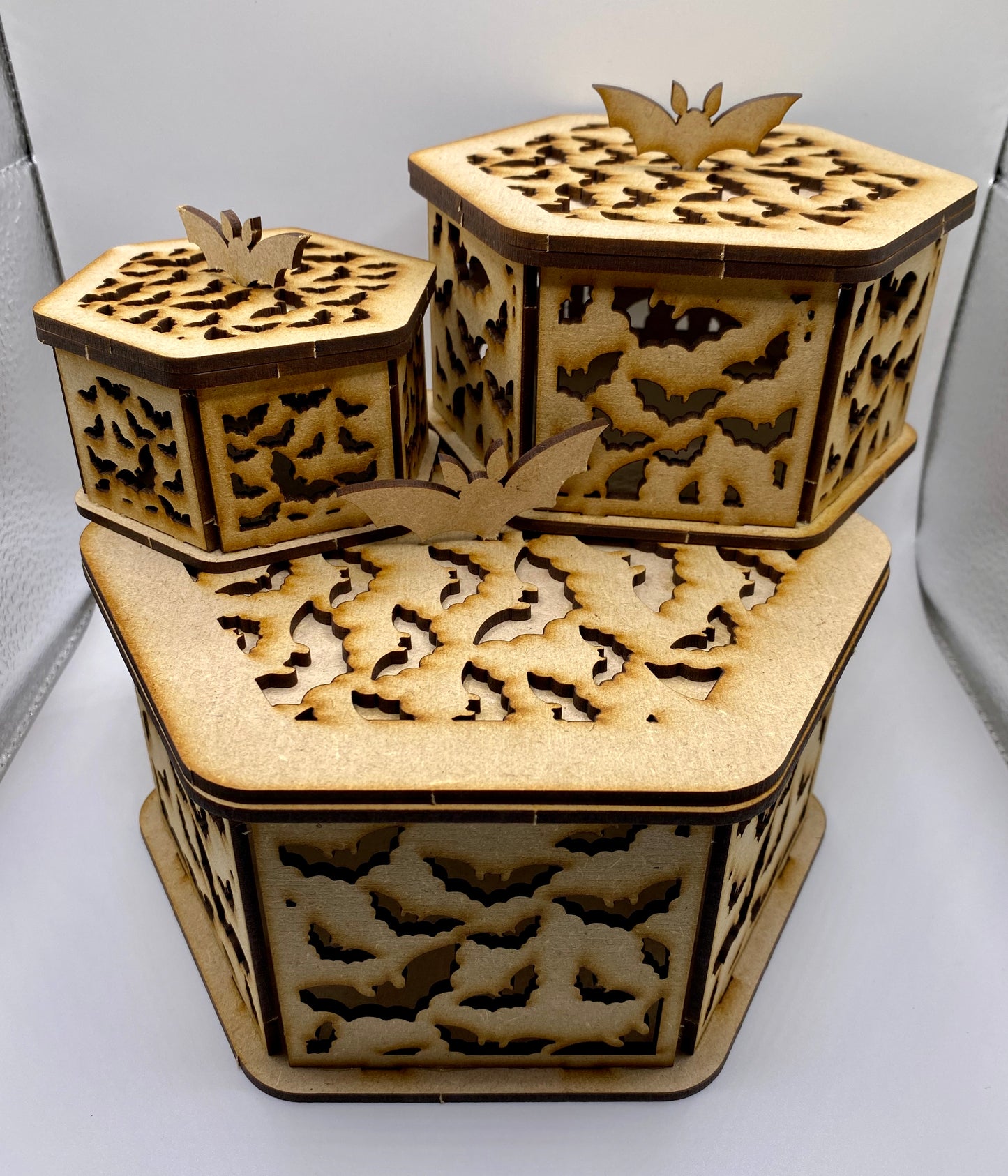 Bat Trinket Storage Boxes - MDF Craft Kit