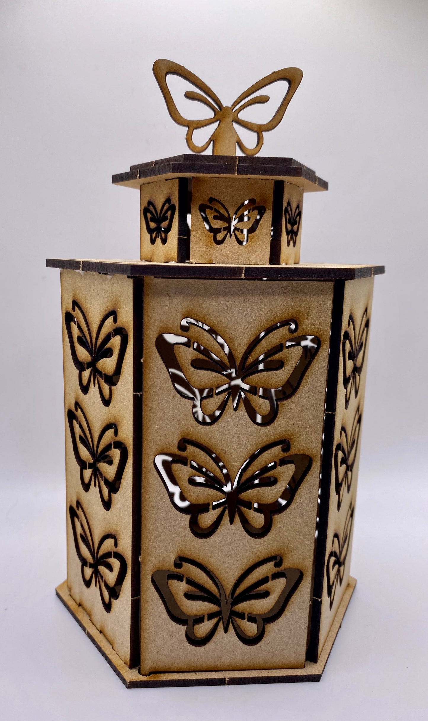 Butterflies Lantern MDF Craft Kit-Large