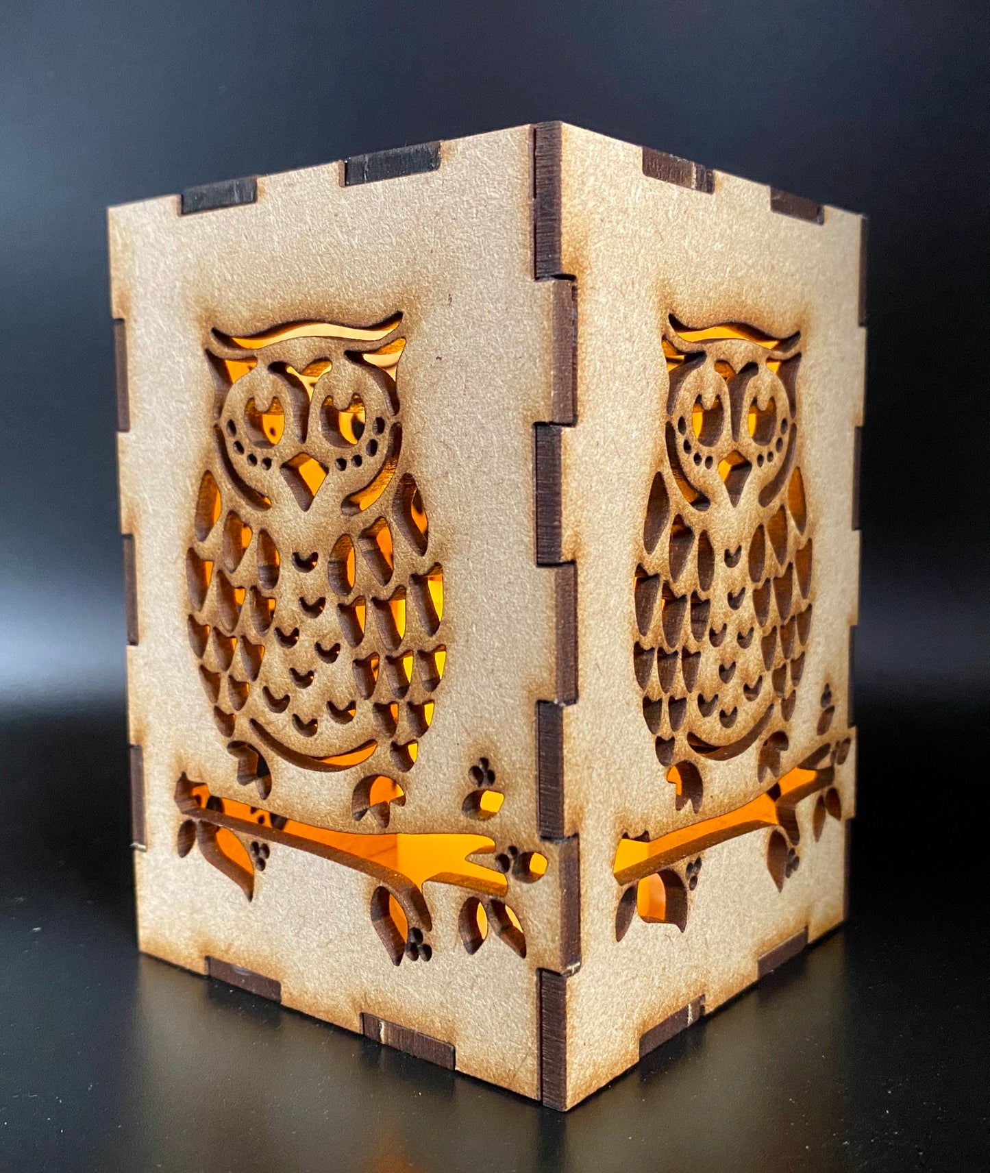 Owl Lantern MDF Craft Kit - Small
