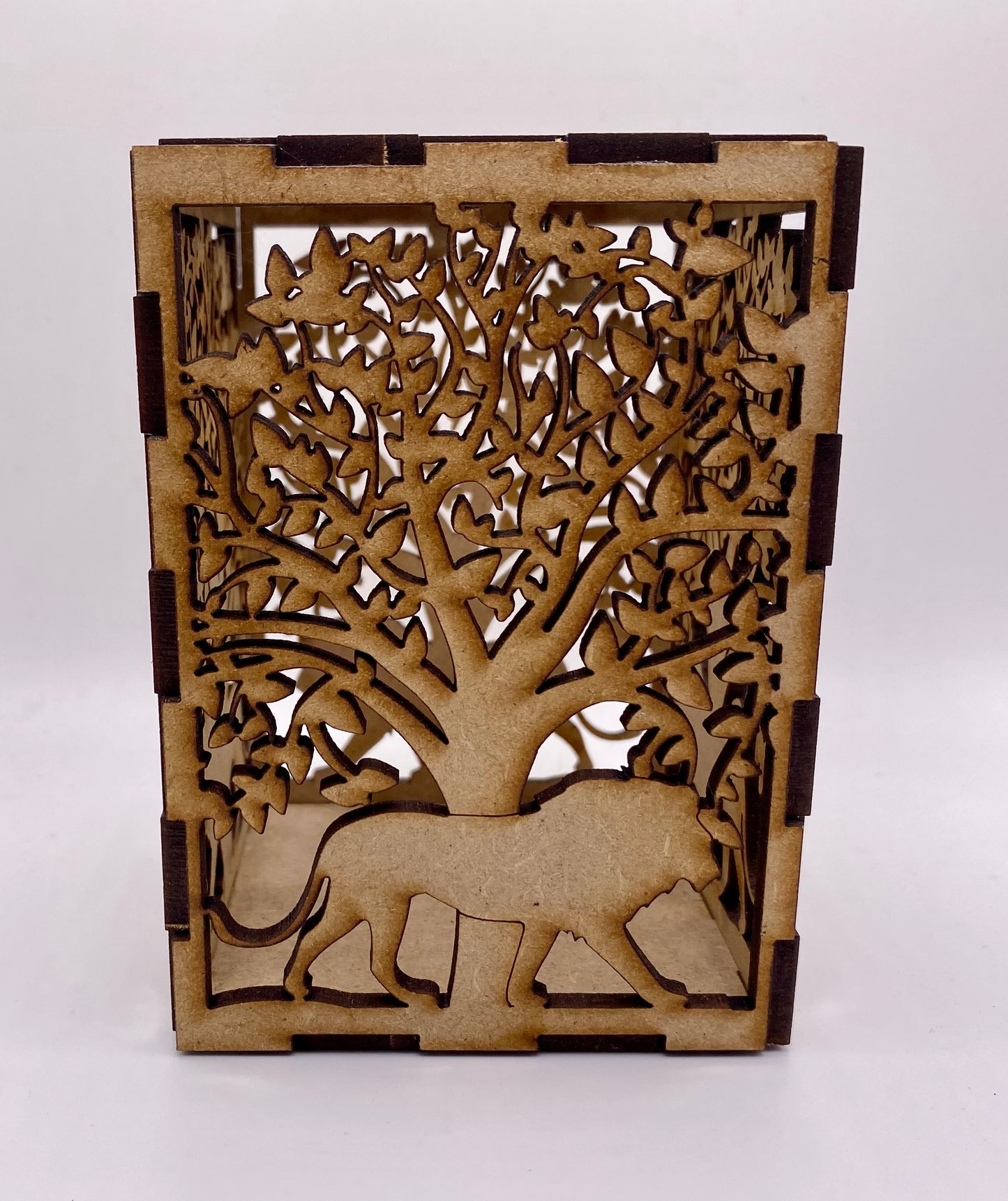 Lion and Trees Lantern MDF Kit - Small