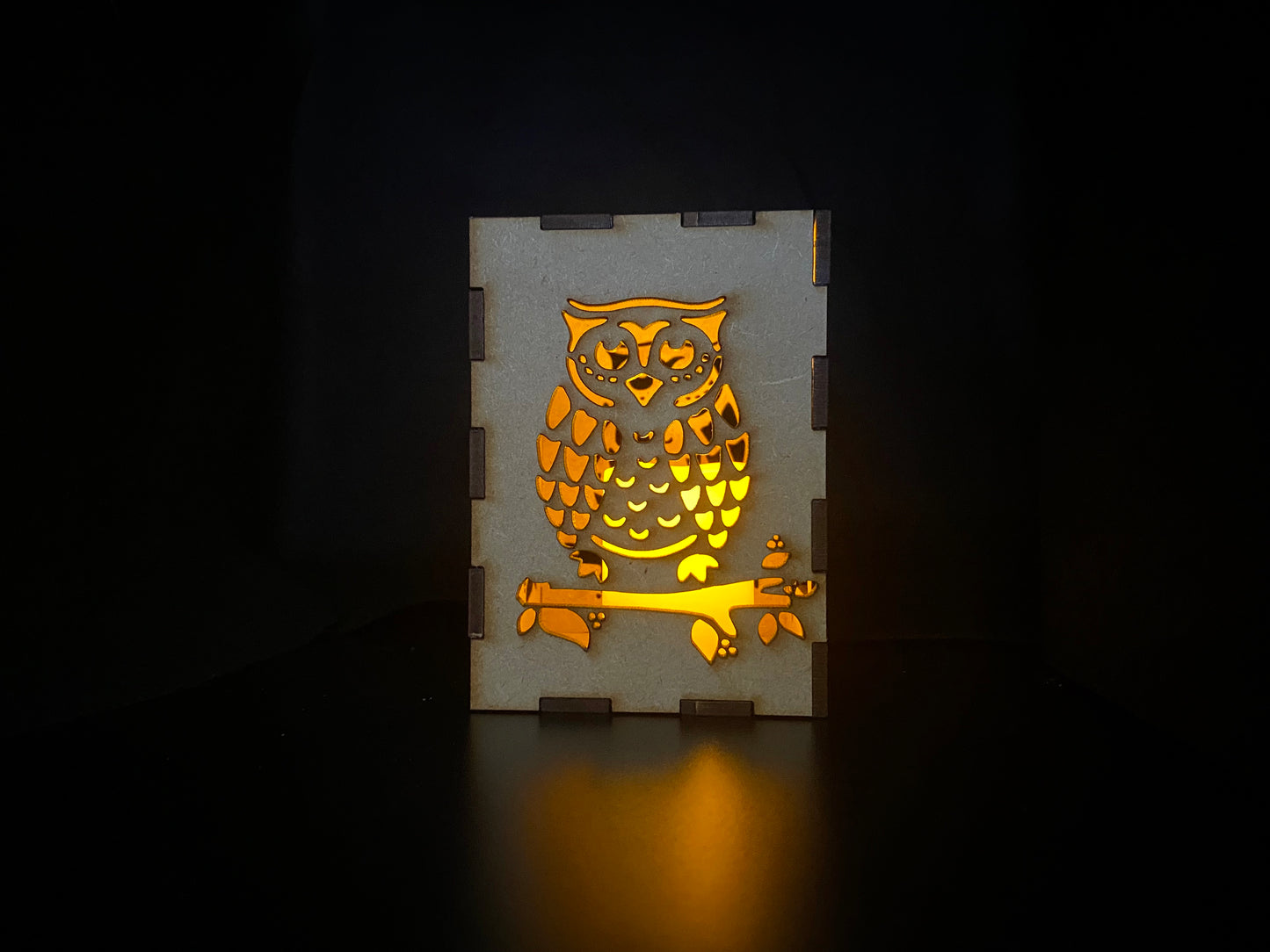 Owl Lantern MDF Craft Kit - Small