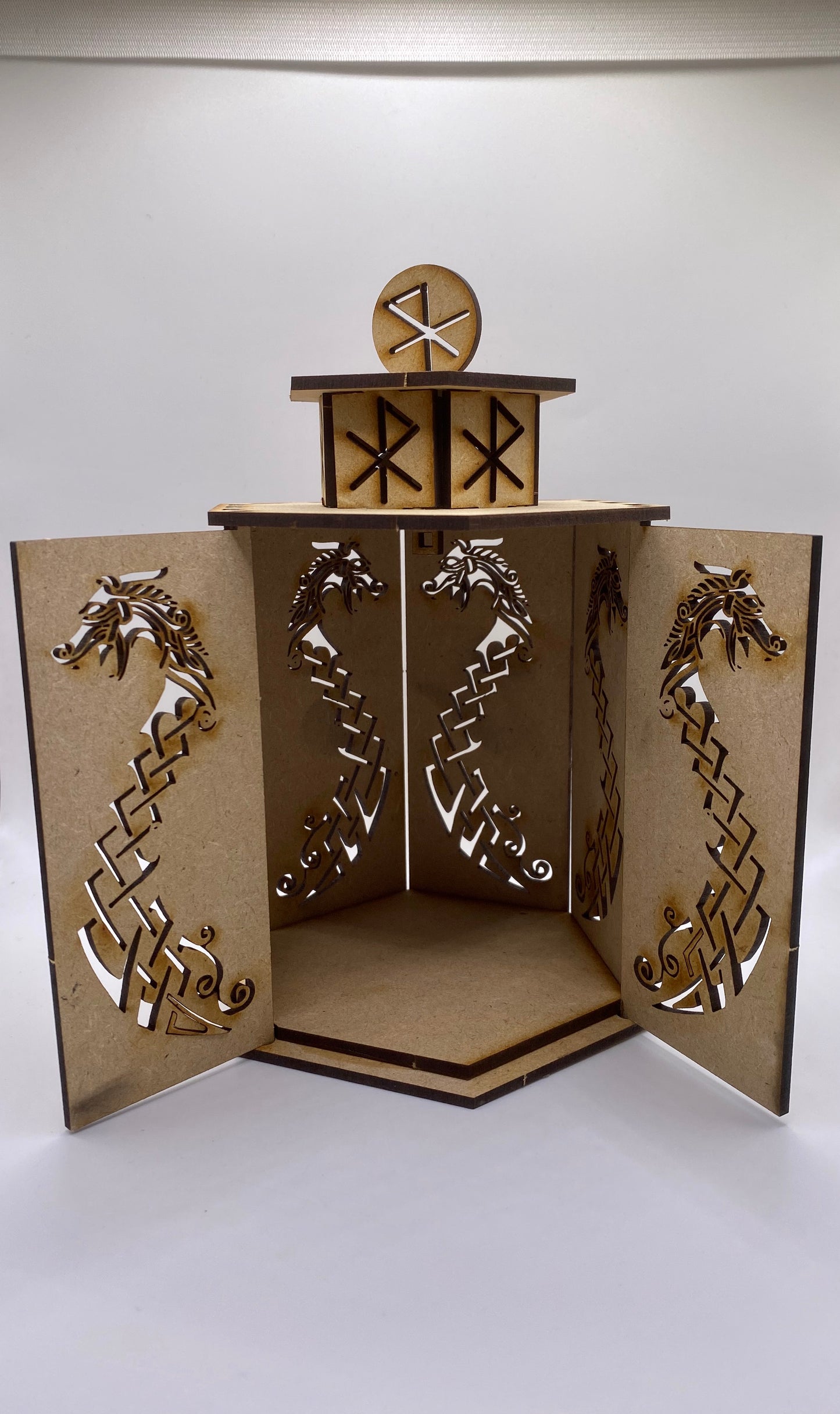 Viking Dragon Lantern MDF Craft Kit-Large