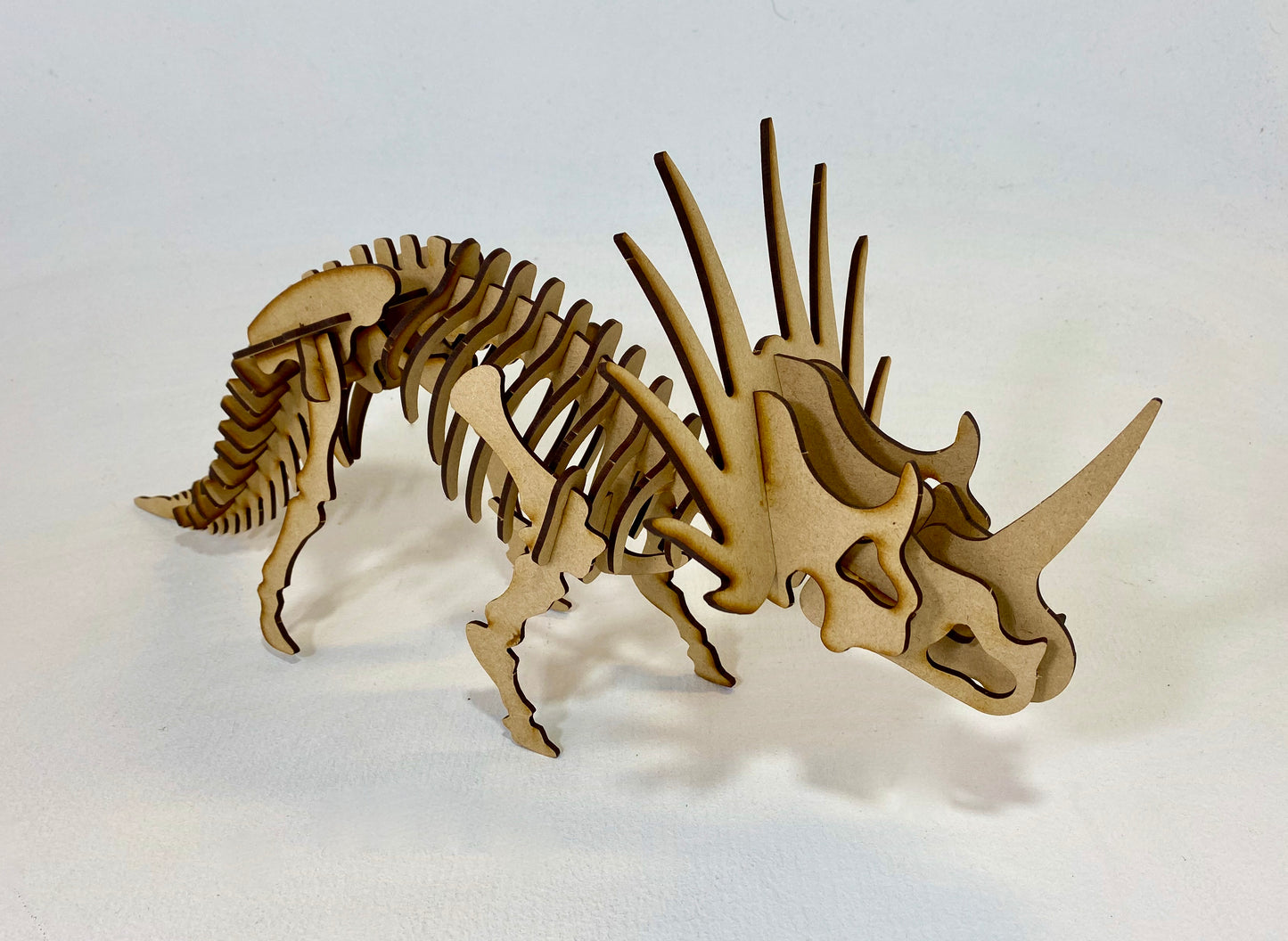 Triceratops Dinosaur 3D Wooden Jigsaw Puzzle Kit