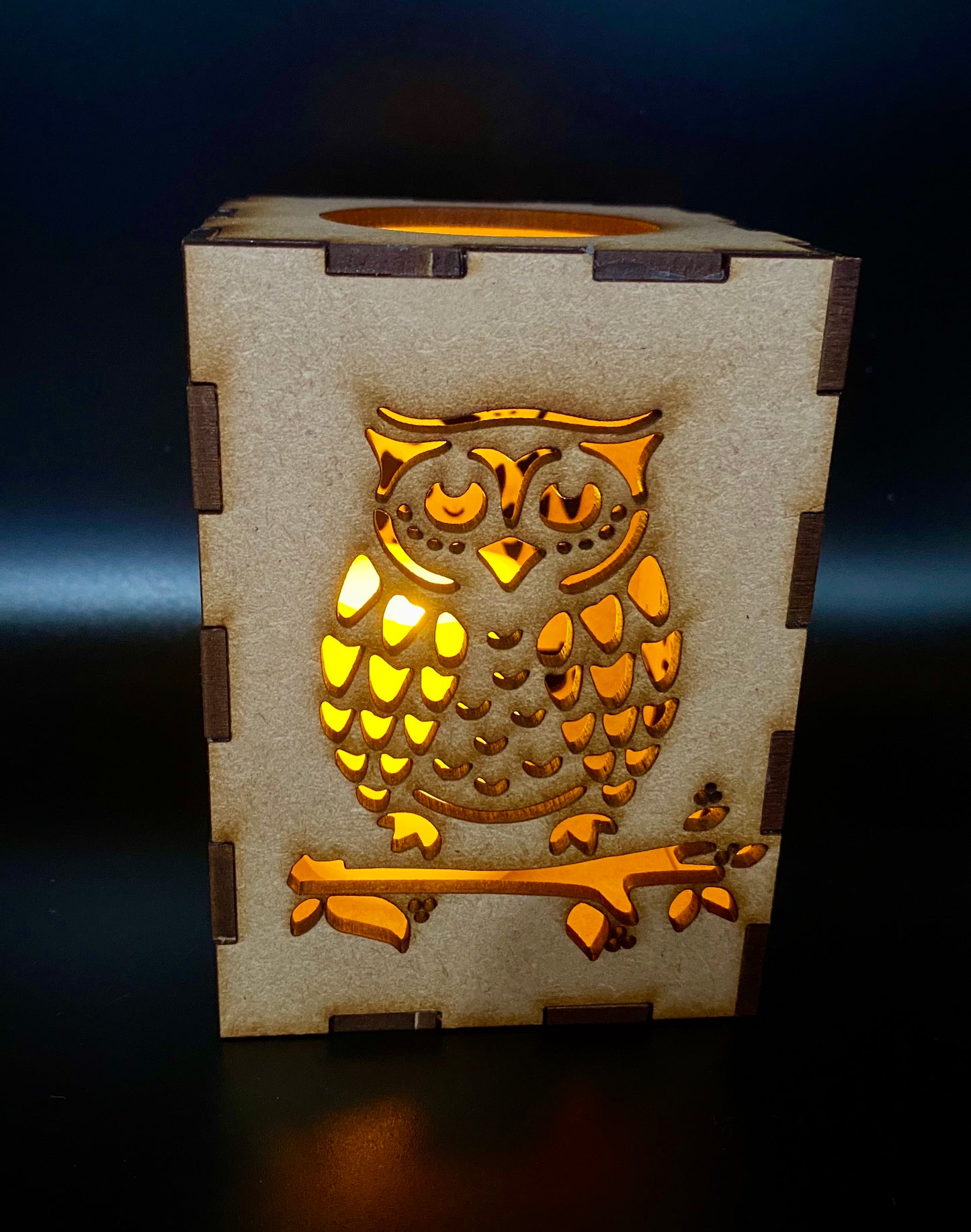 Owl Lantern MDF Craft Kit - Small