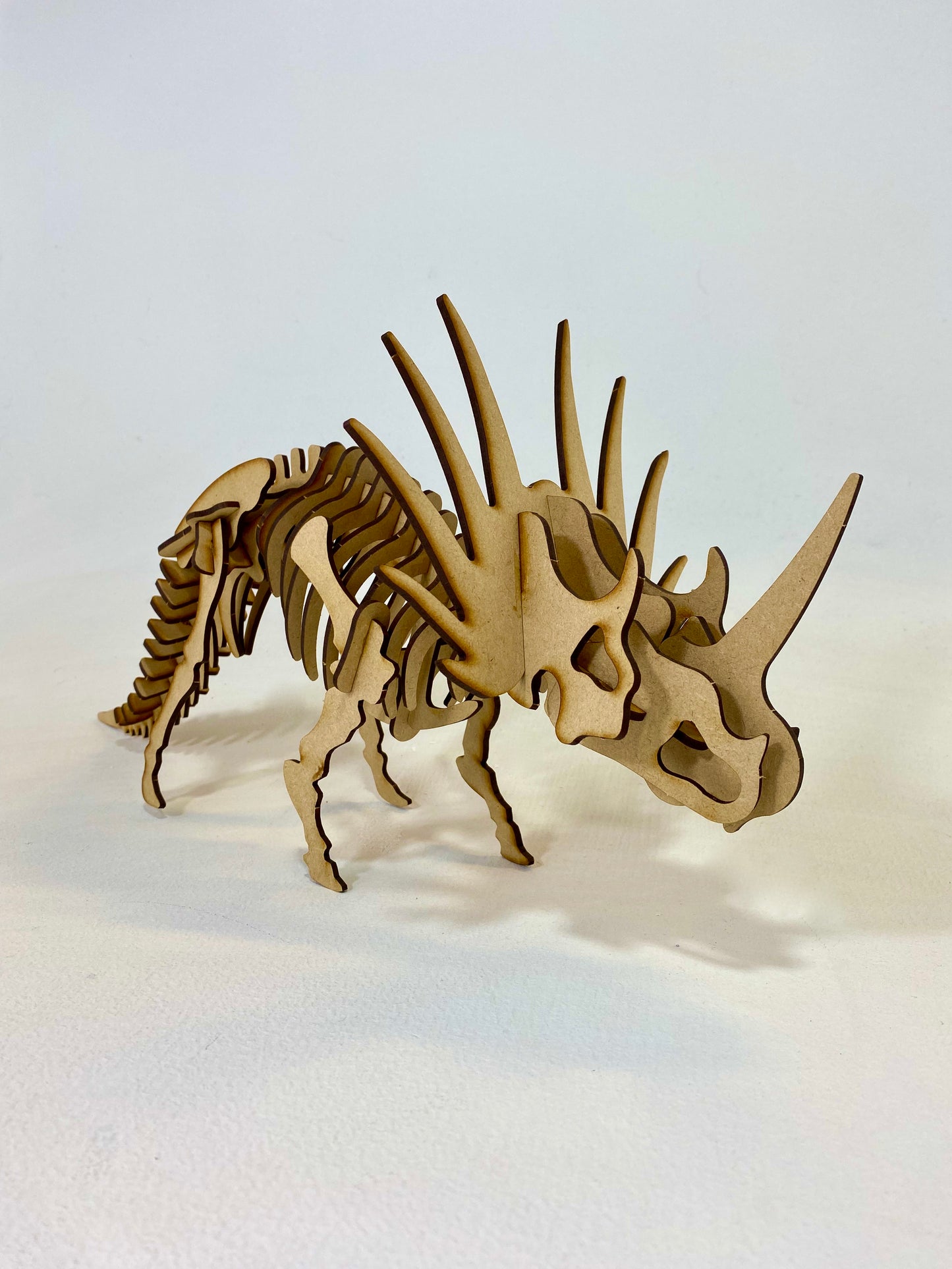 Triceratops Dinosaur 3D Wooden Jigsaw Puzzle Kit