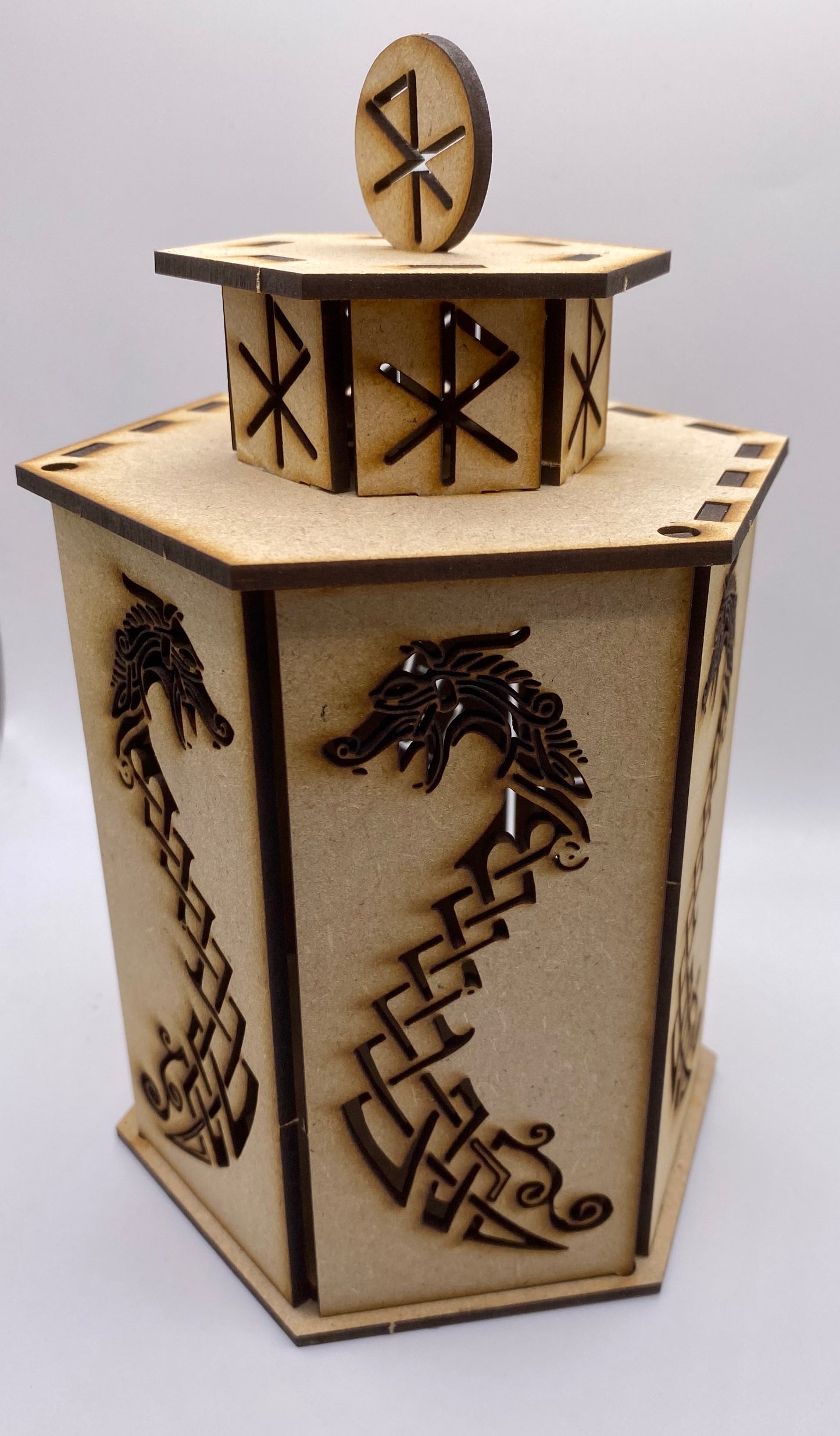Viking Dragon Lantern MDF Craft Kit-Large