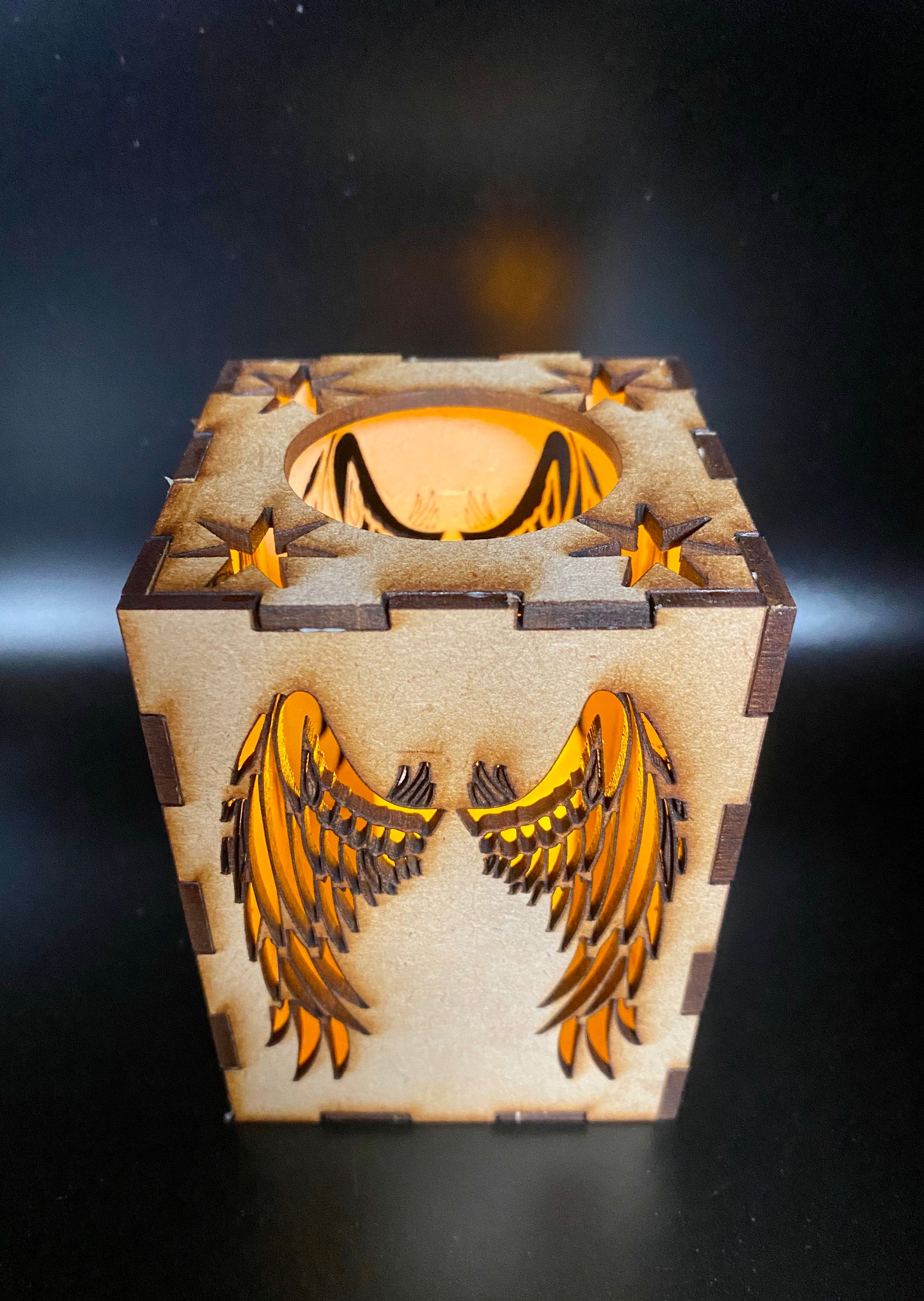 Angel Wings Lantern MDF - Small