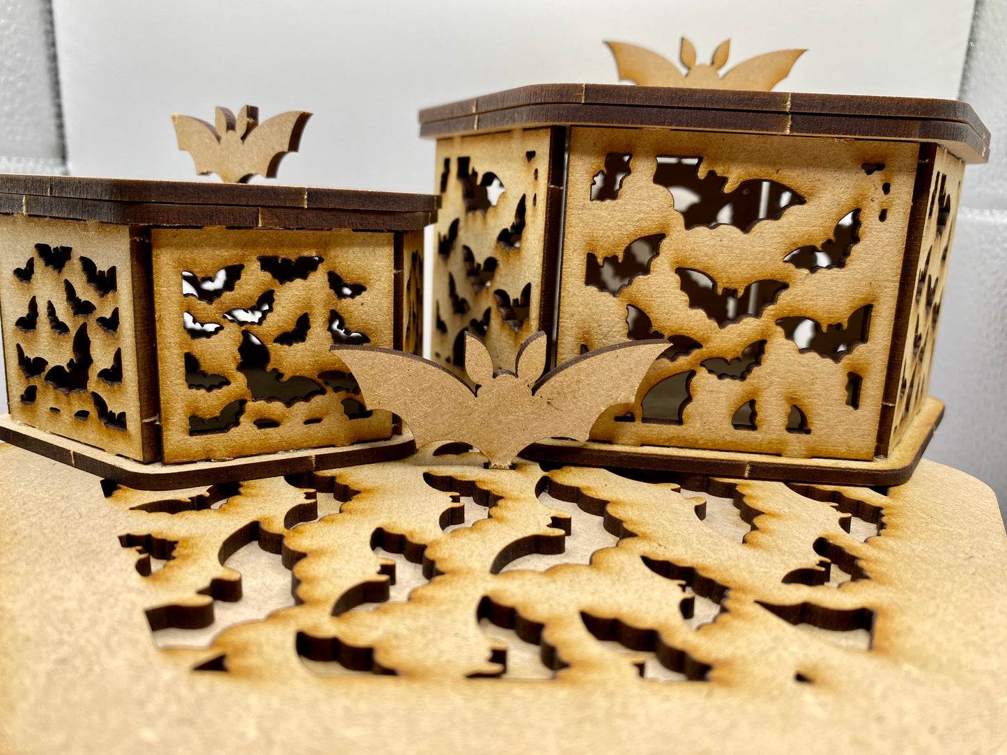 Bat Trinket Storage Boxes - MDF Craft Kit