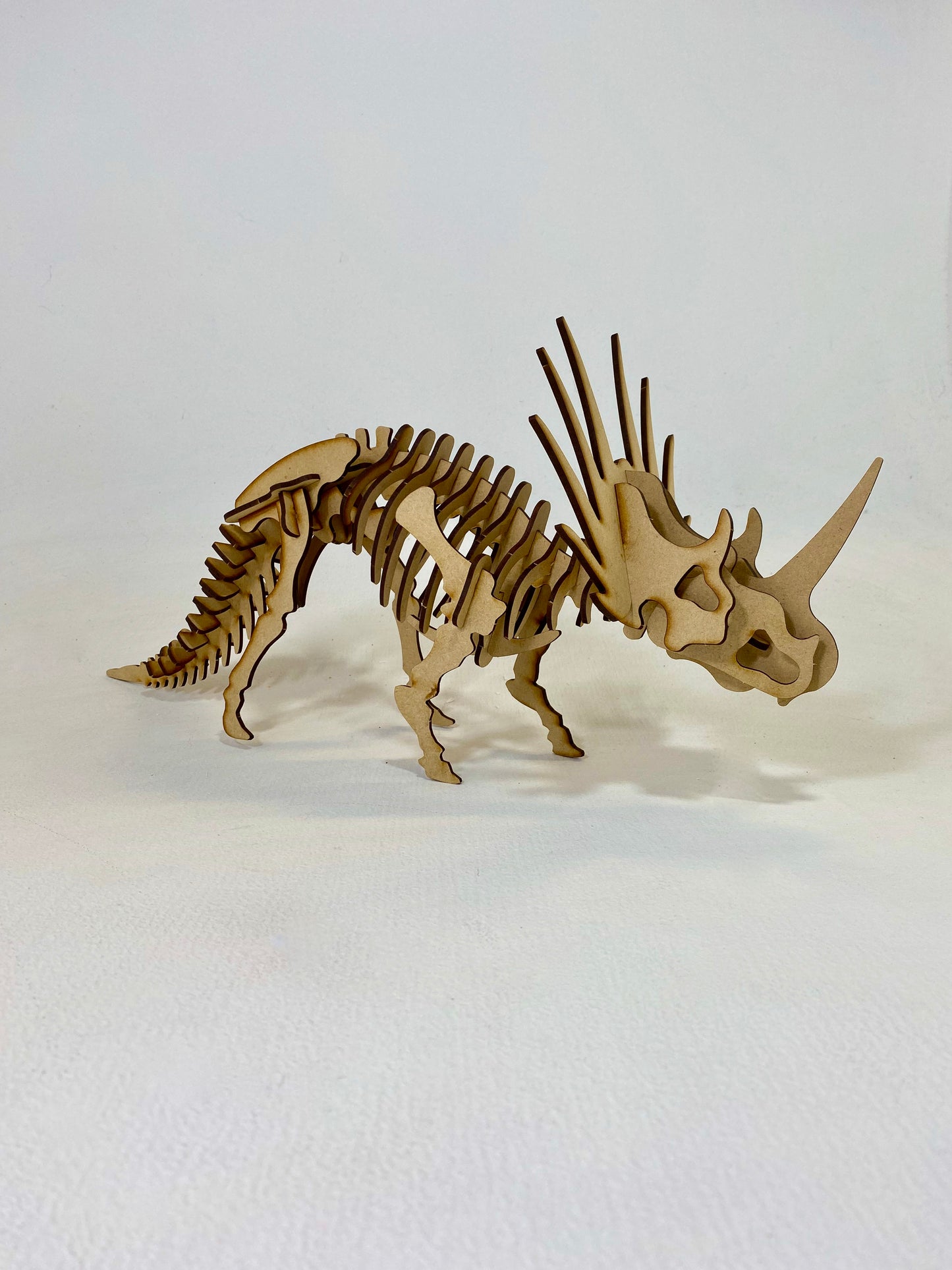 Triceratops Dinosaur 3D Wooden Jigsaw Puzzle Kit