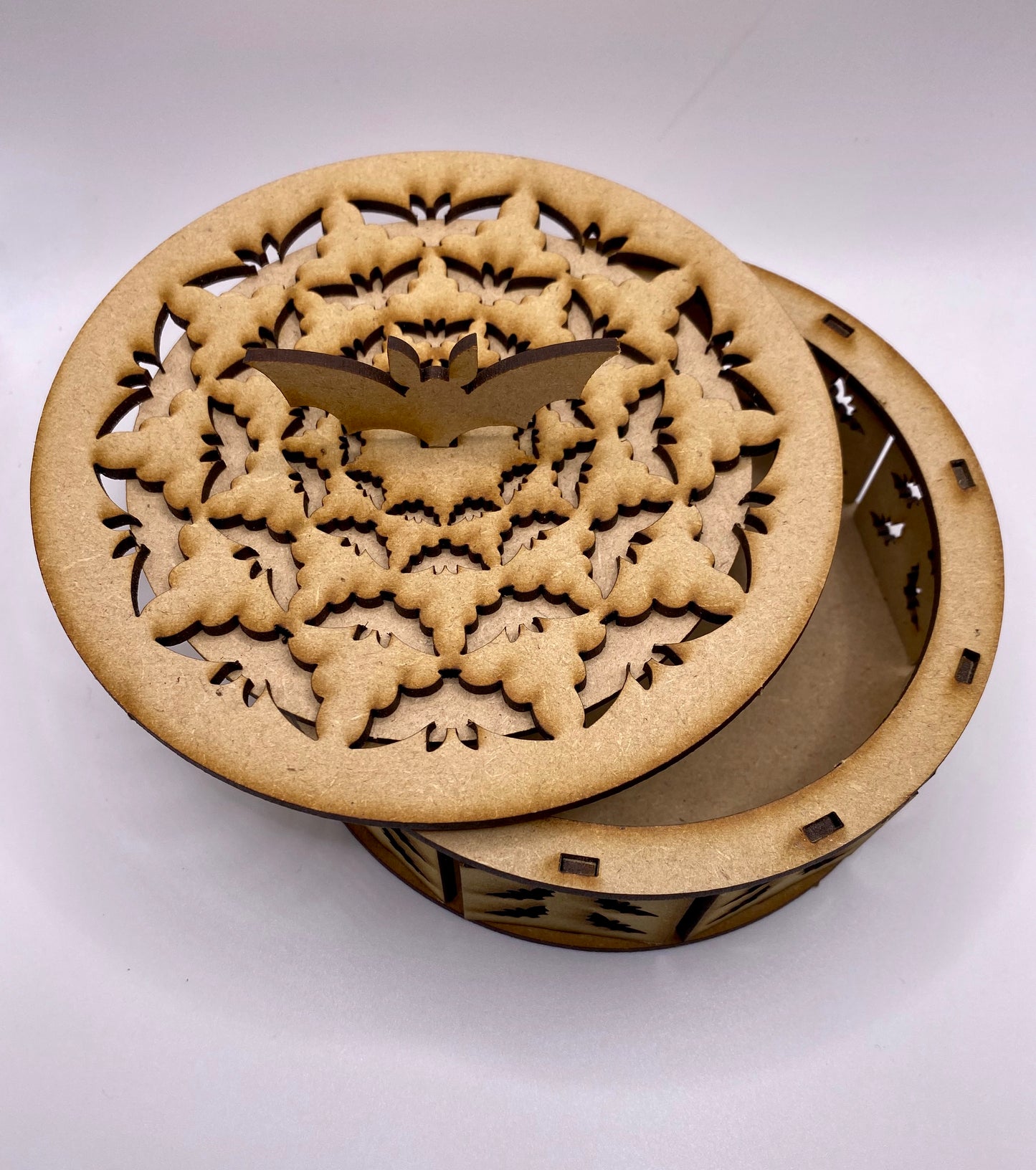 Bats Trinket Storage Box MDF Craft Kit