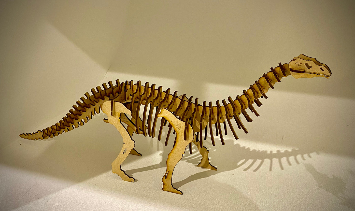Brontosaurus Dinosaur 3D Wooden Jigsaw Puzzle Kit