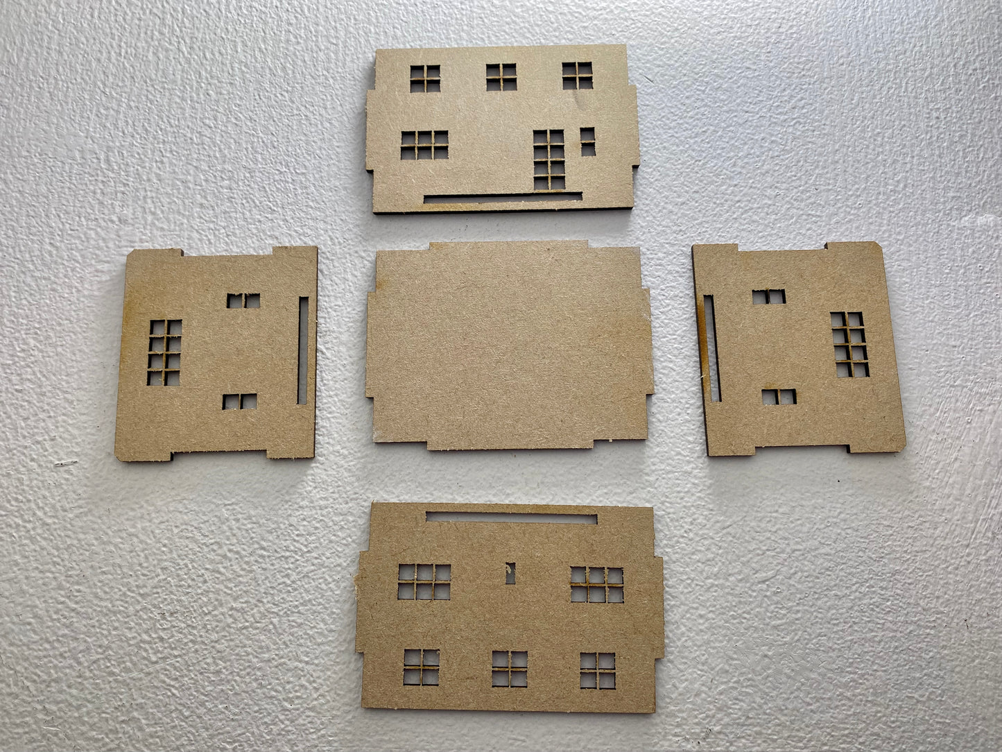 Tudor House 2 Storey MDF Craft kit.