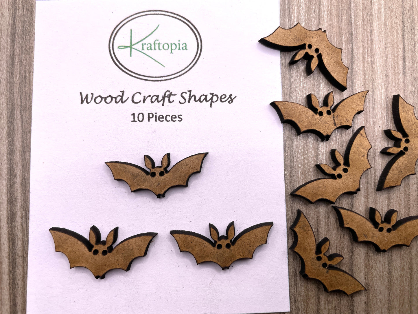 Big Eared Bat MDF Craft Blanks