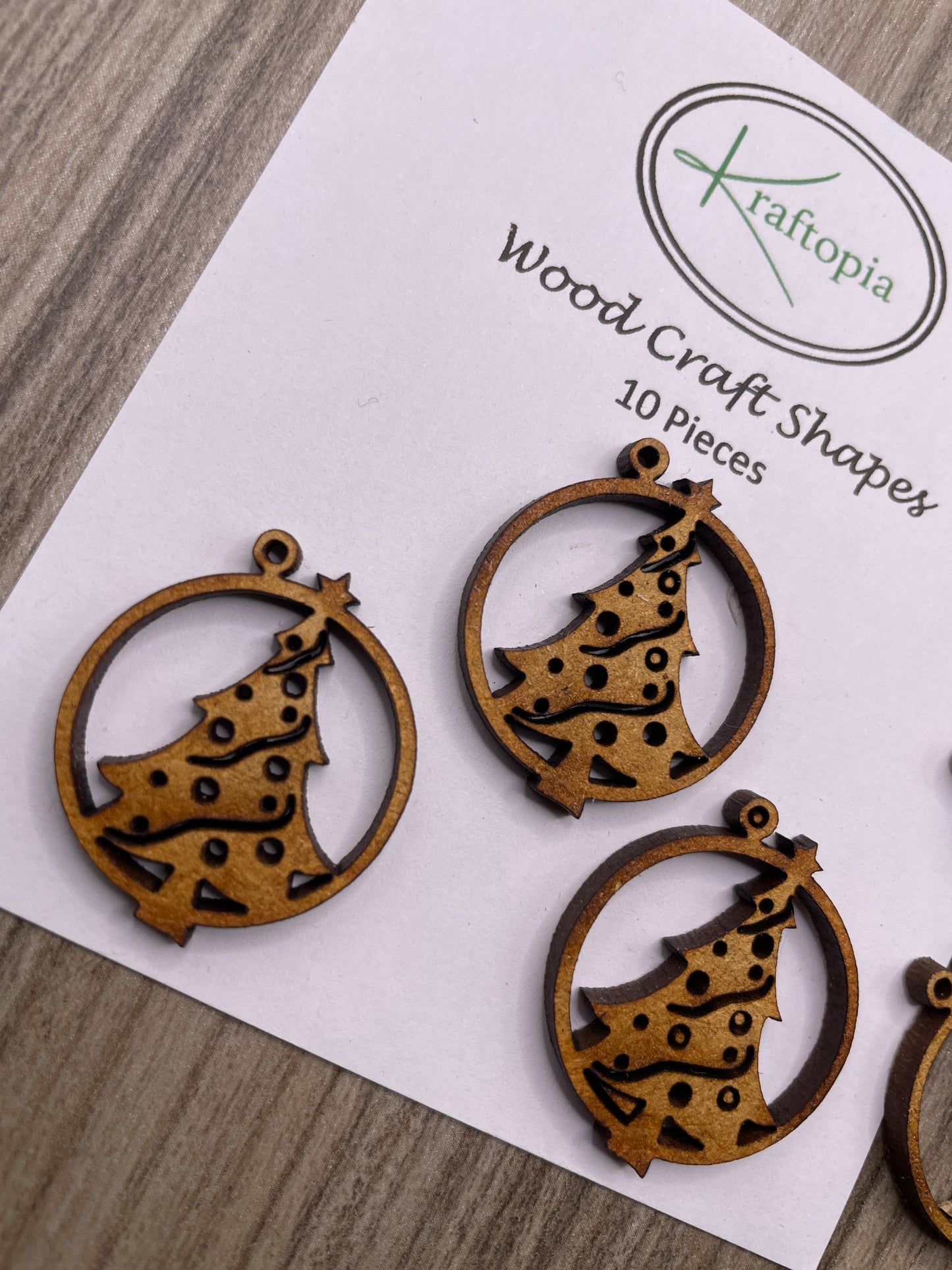 Christmas Tree MDF Pendant Craft Blanks