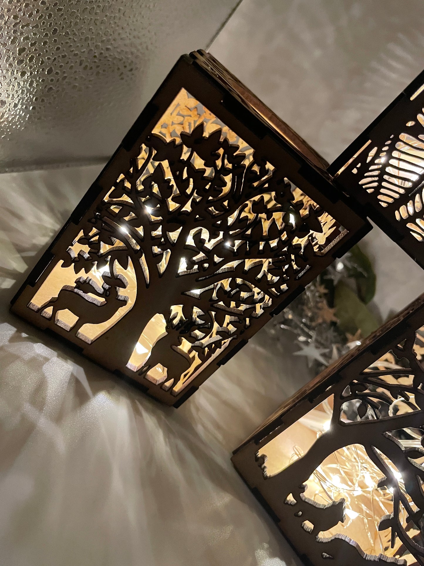 Deer Lantern MDF Craft Kit - Small