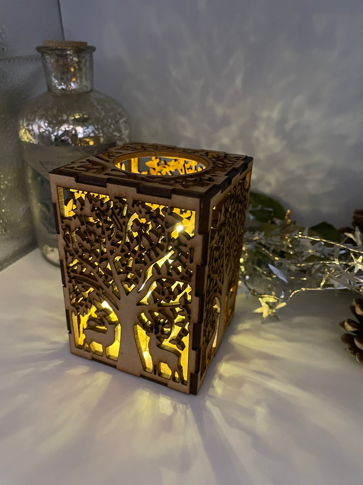 Deer Lantern MDF Craft Kit - Small