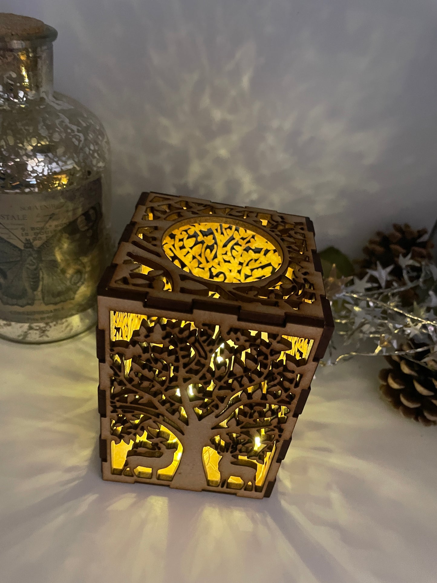 Deer Lantern MDF Craft Kit - Small