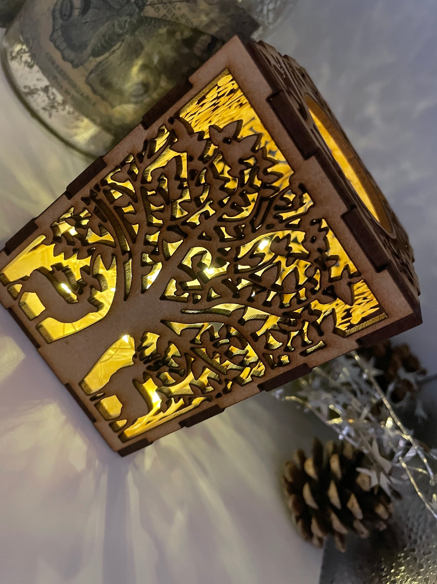 Deer Lantern MDF Craft Kit - Small